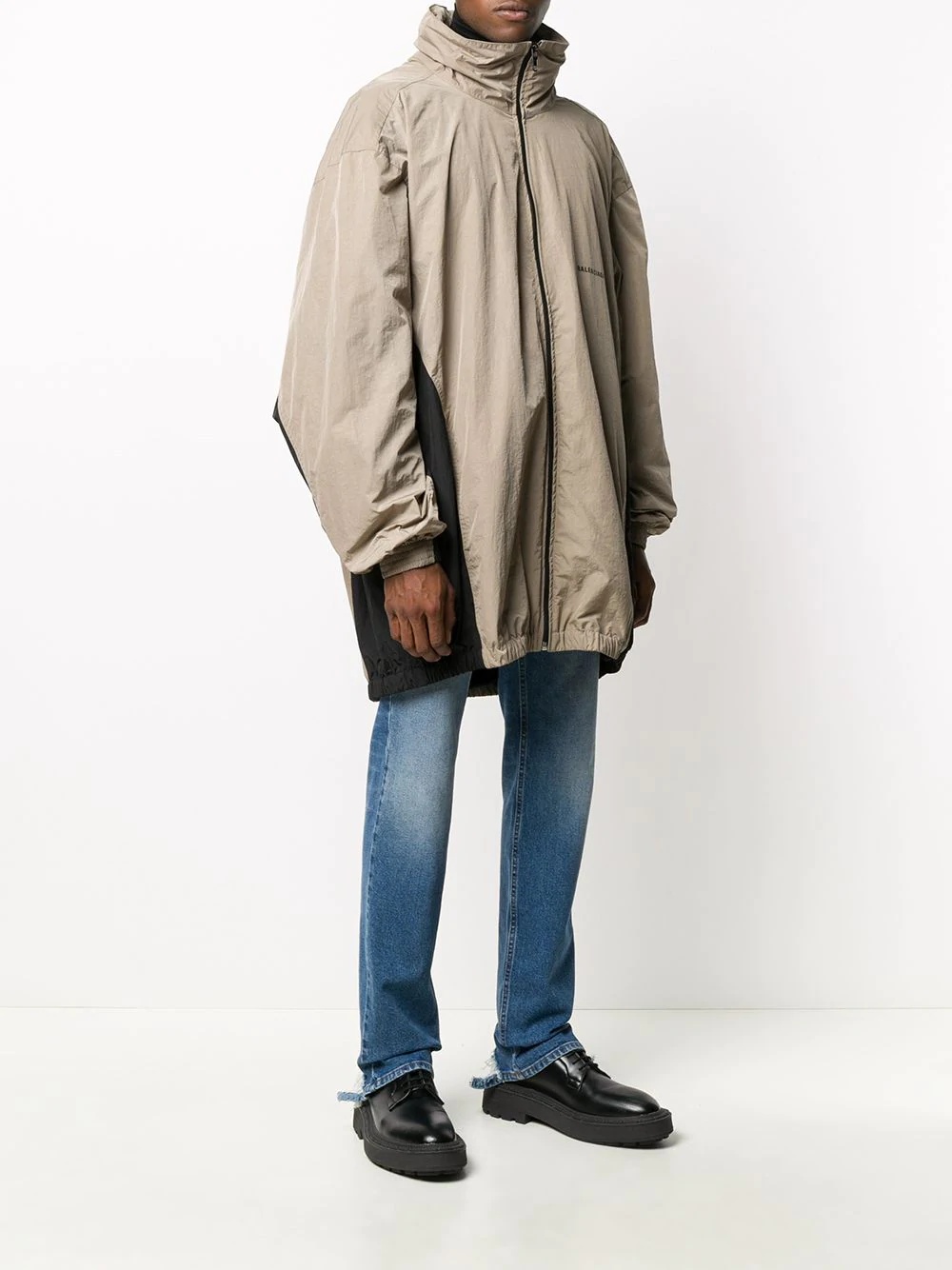 oversized zip-up lightweight jacket - 3