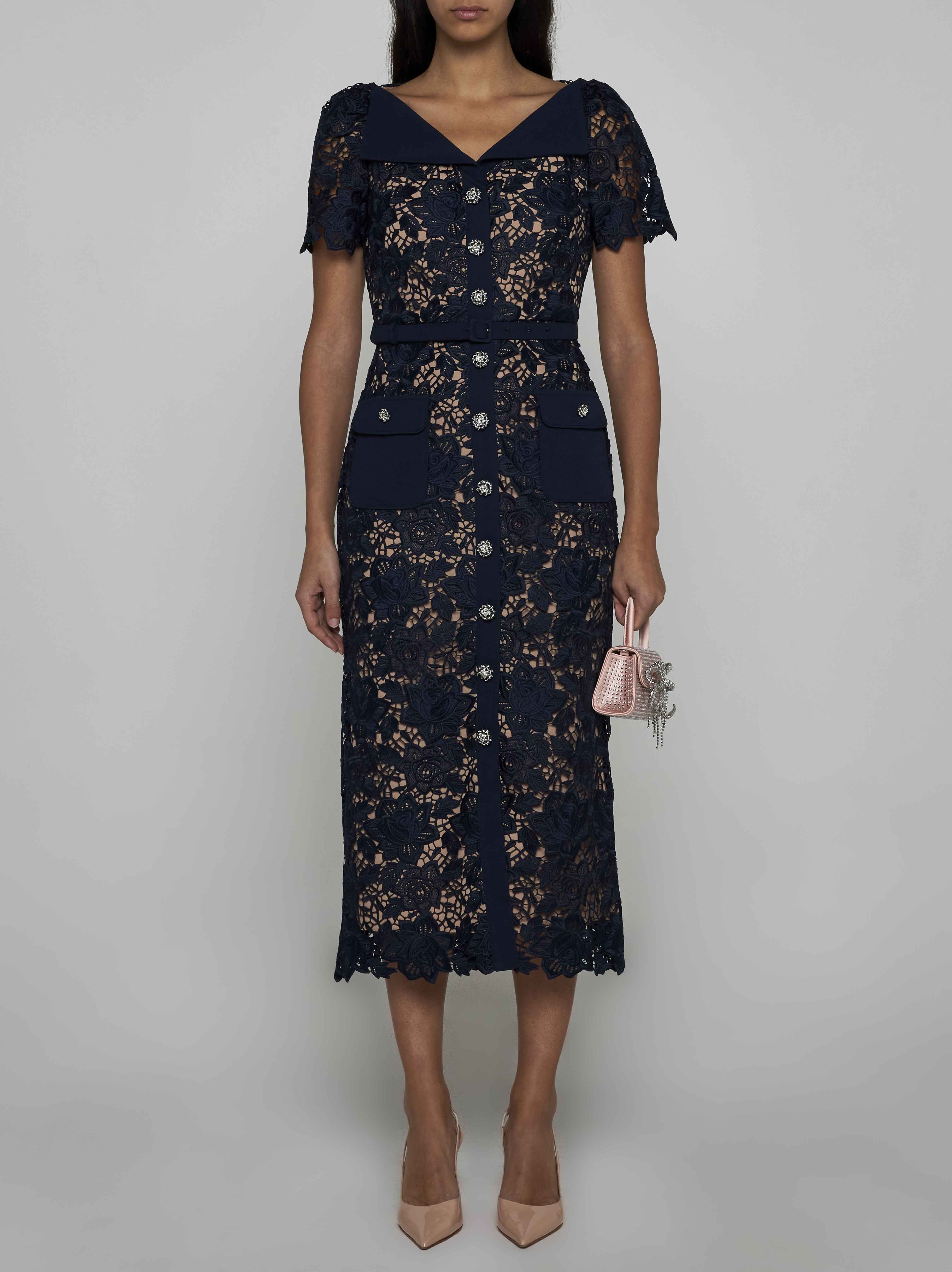 Lace midi dress - 2