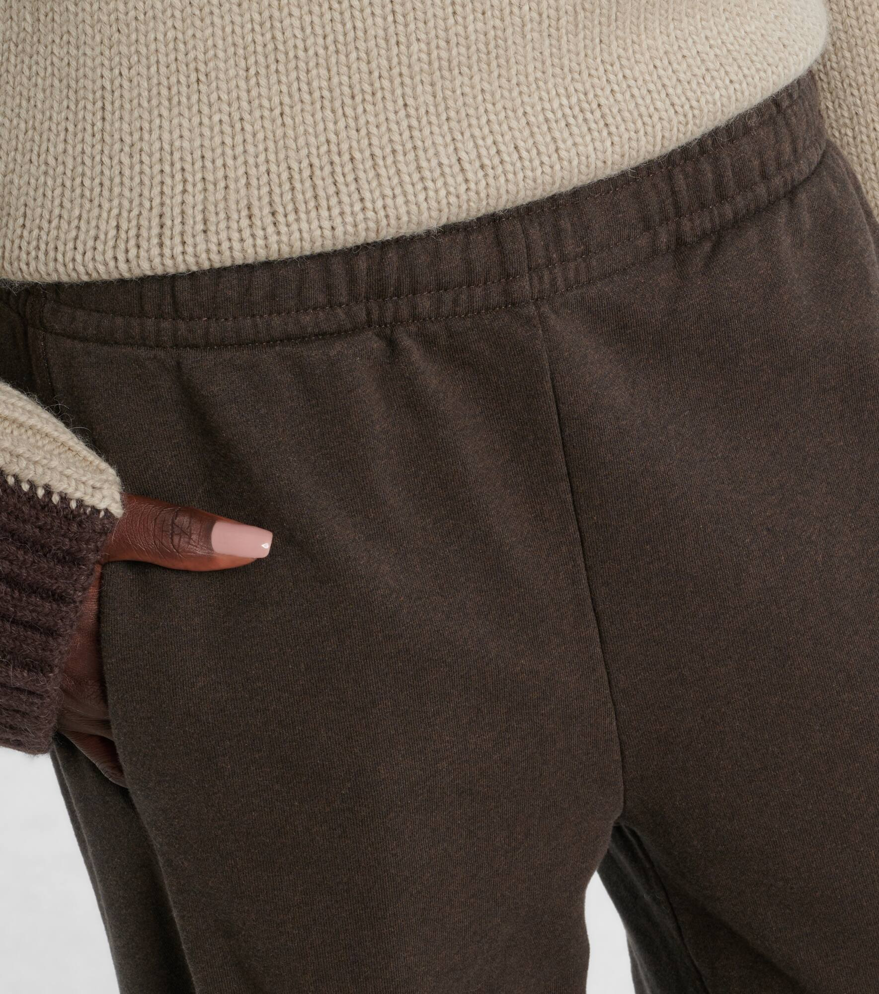 Tapered cotton fleece sweatpants - 4