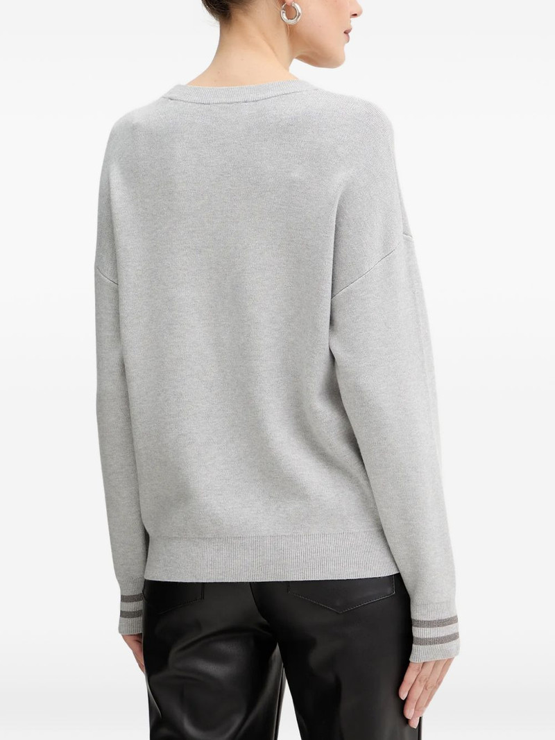 Studded logo-detail sweater 3
