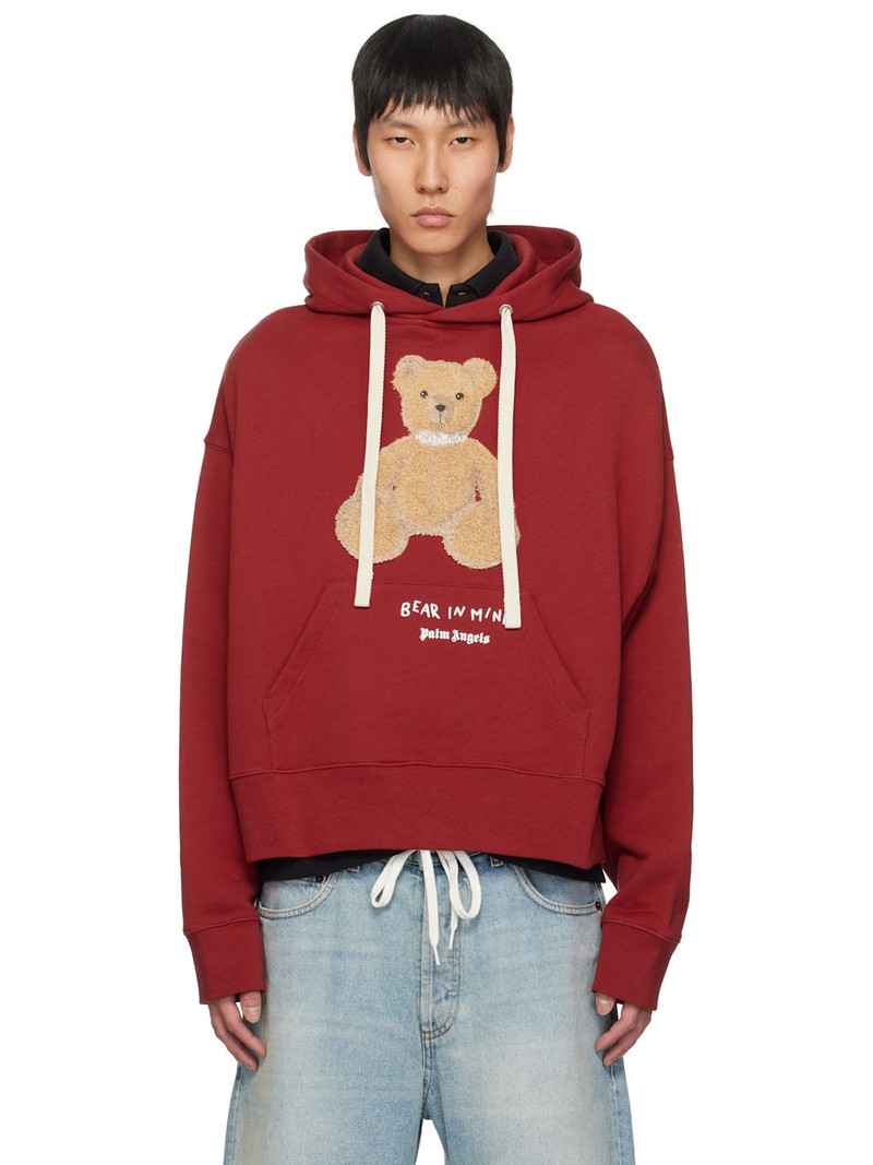 Red 'Bear in Mind' Hoodie 1
