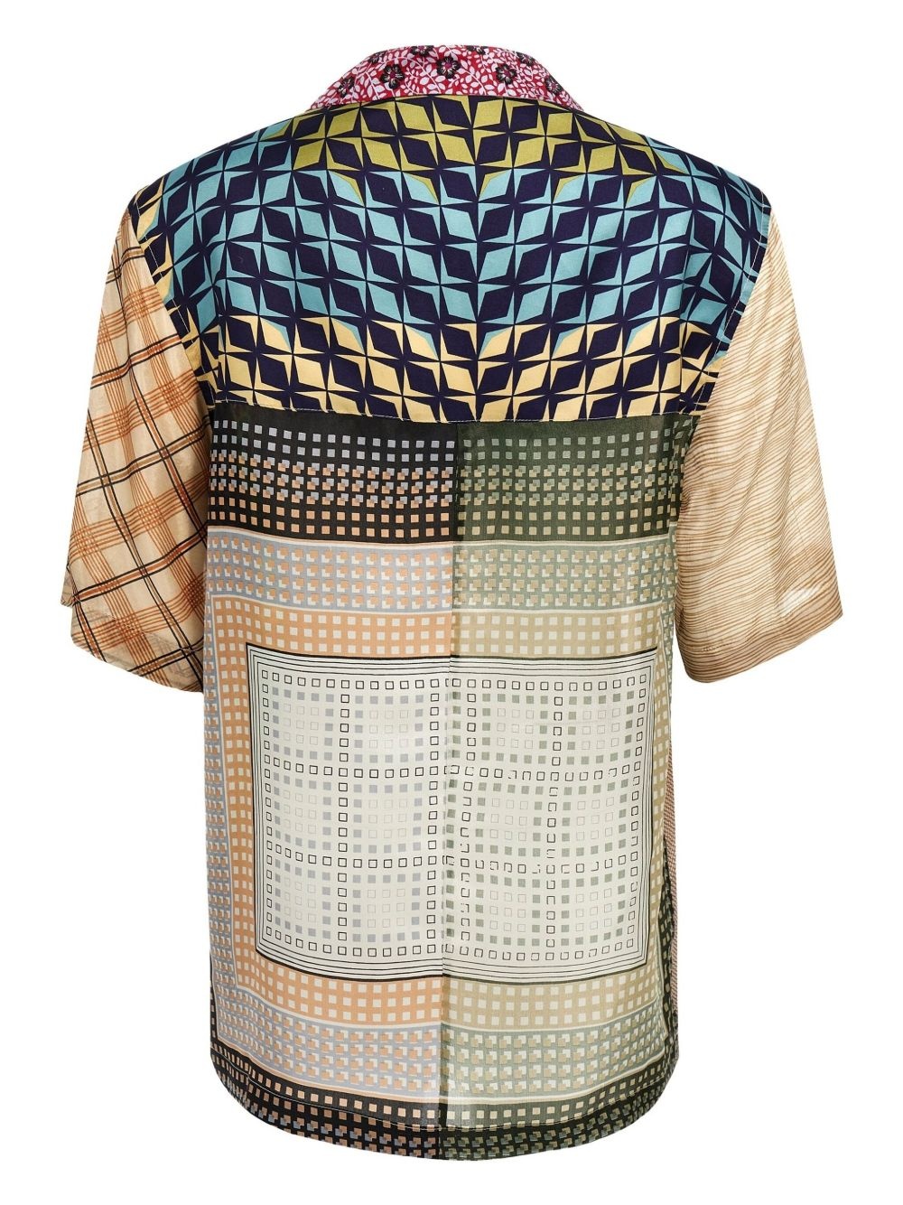 mix-print shirt - 2