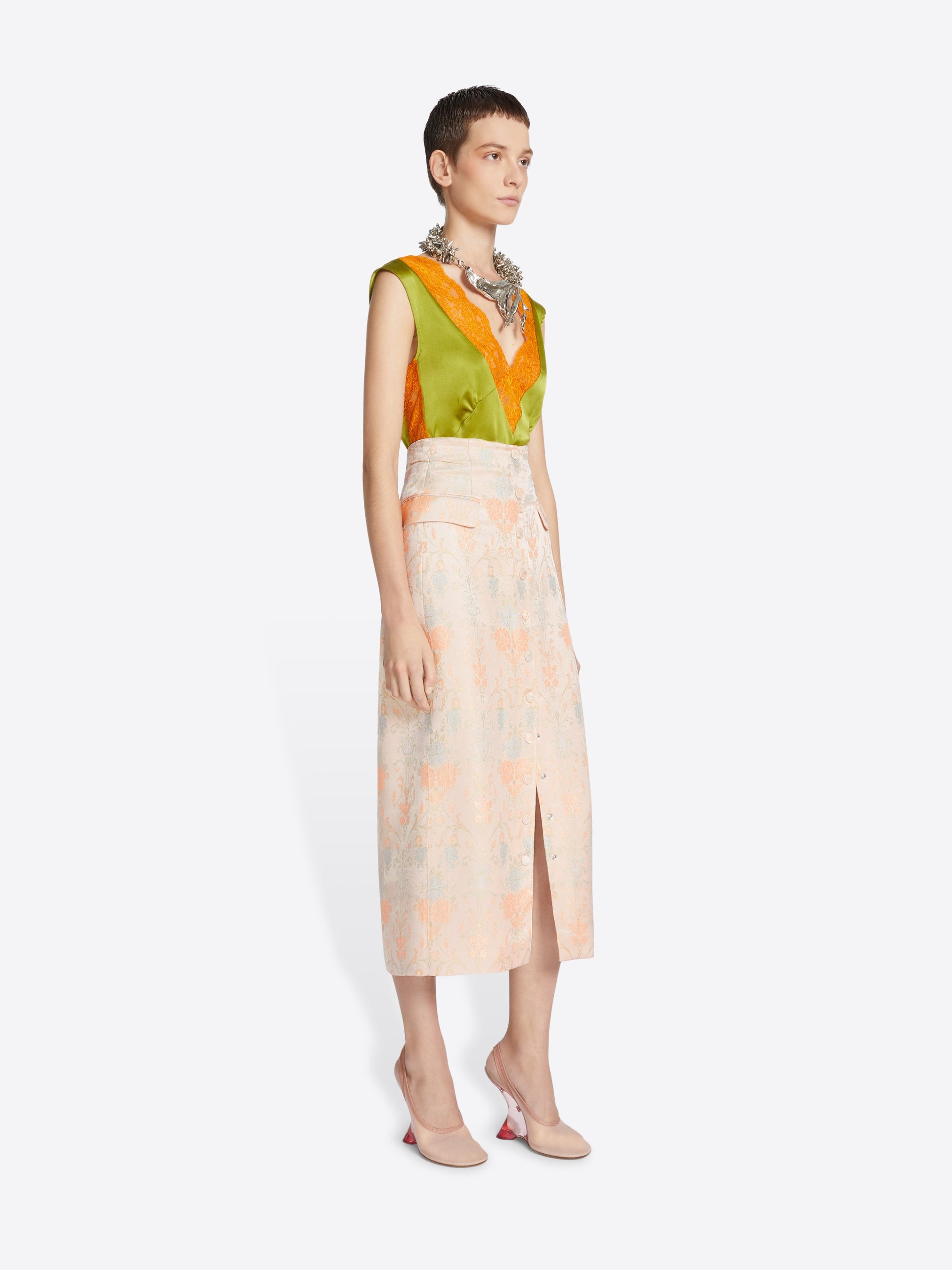 FITTED JACQUARD SKIRT - 3