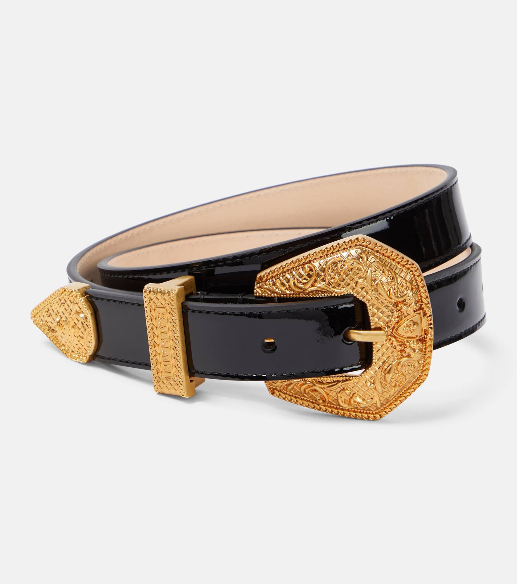 Patent leather belt - 1