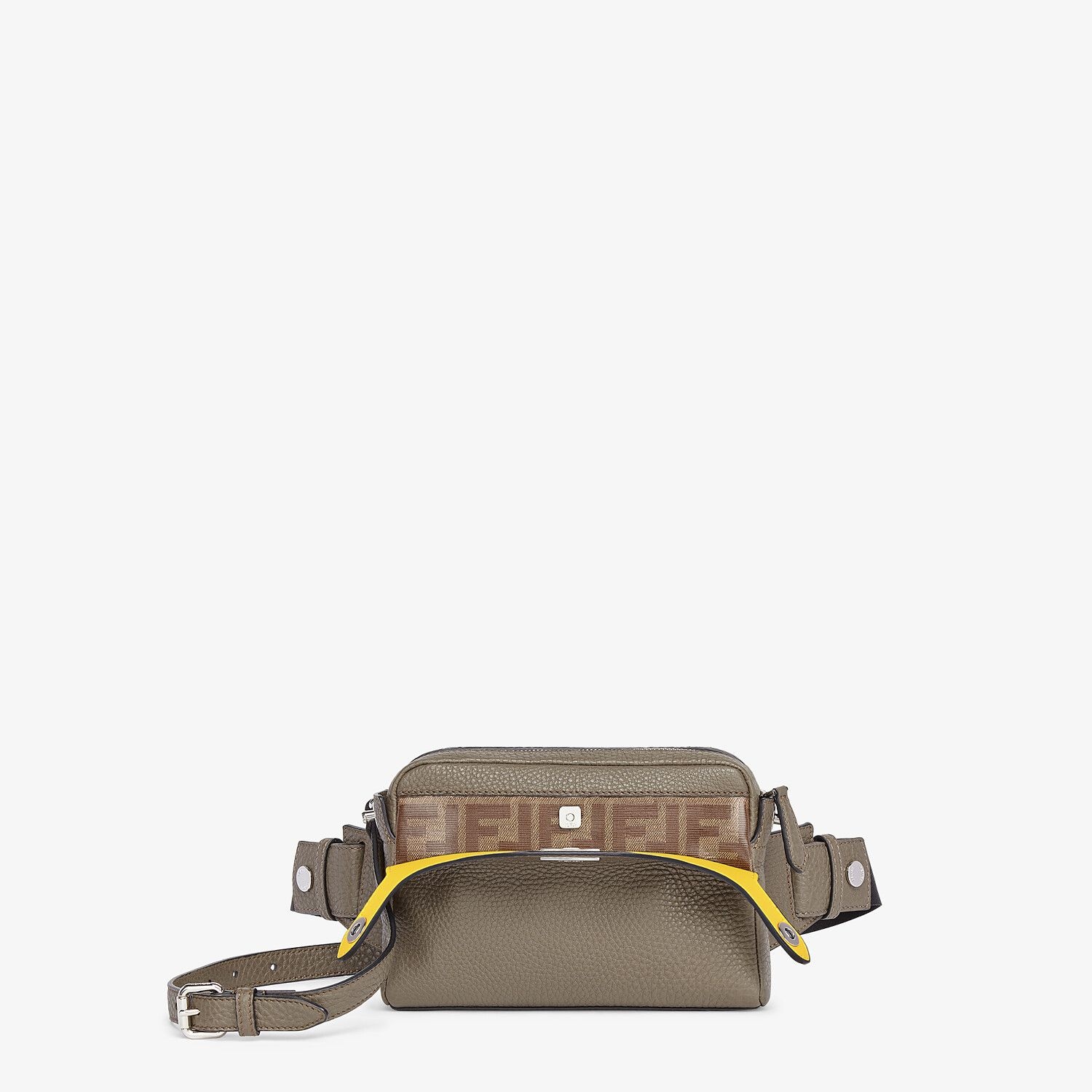 Green leather belt bag - 2