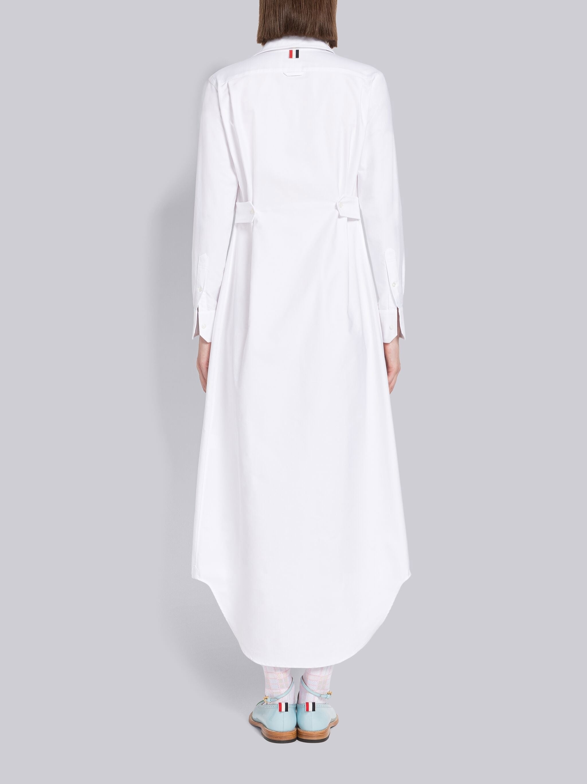 ワンピース Thom Browne Oxford Shirt Dress With Negligee Insert Thom Browne Oxford Negligee Back Tab Shirtdress | REVERSIBLE