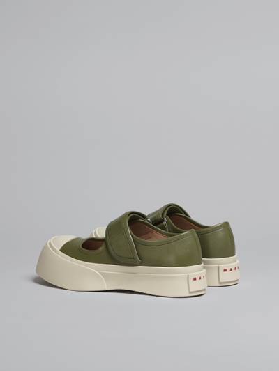 Marni GREEN NAPPA LEATHER PABLO MARY-JANE SNEAKER outlook