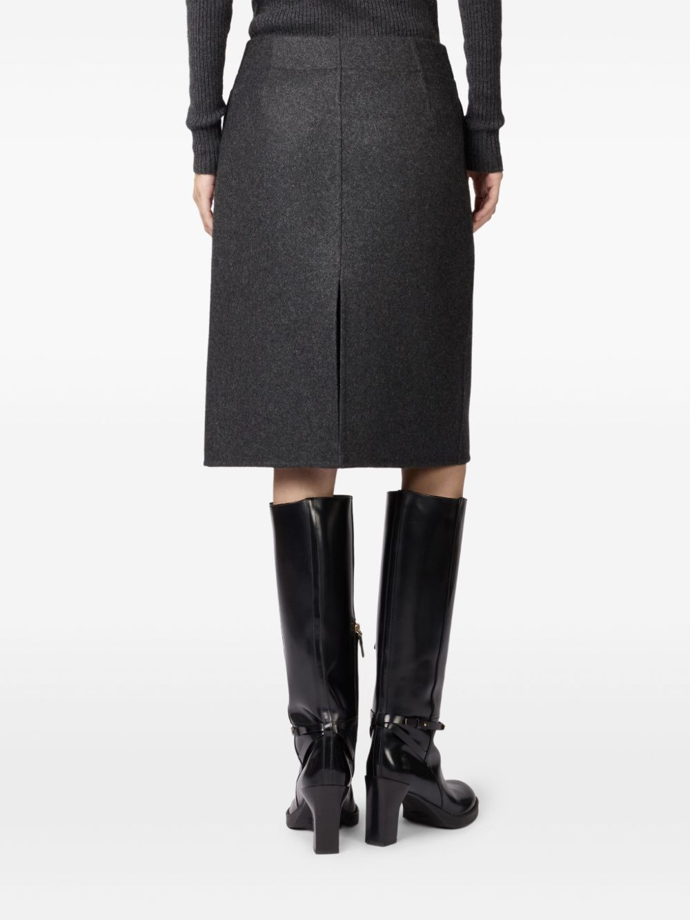 double-pocket wool skirt - 3