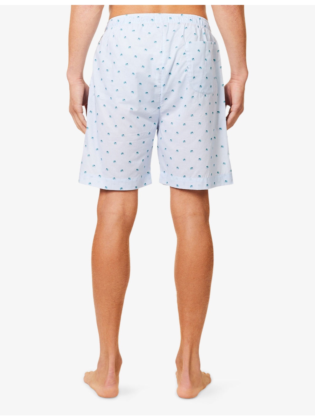 Ledbury Striped Elephant-Print Cotton Lounge Shorts - 4
