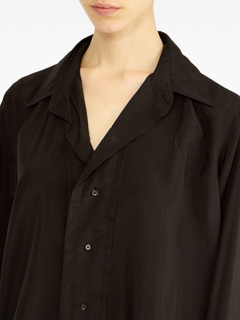 dropped hem shirt - 5