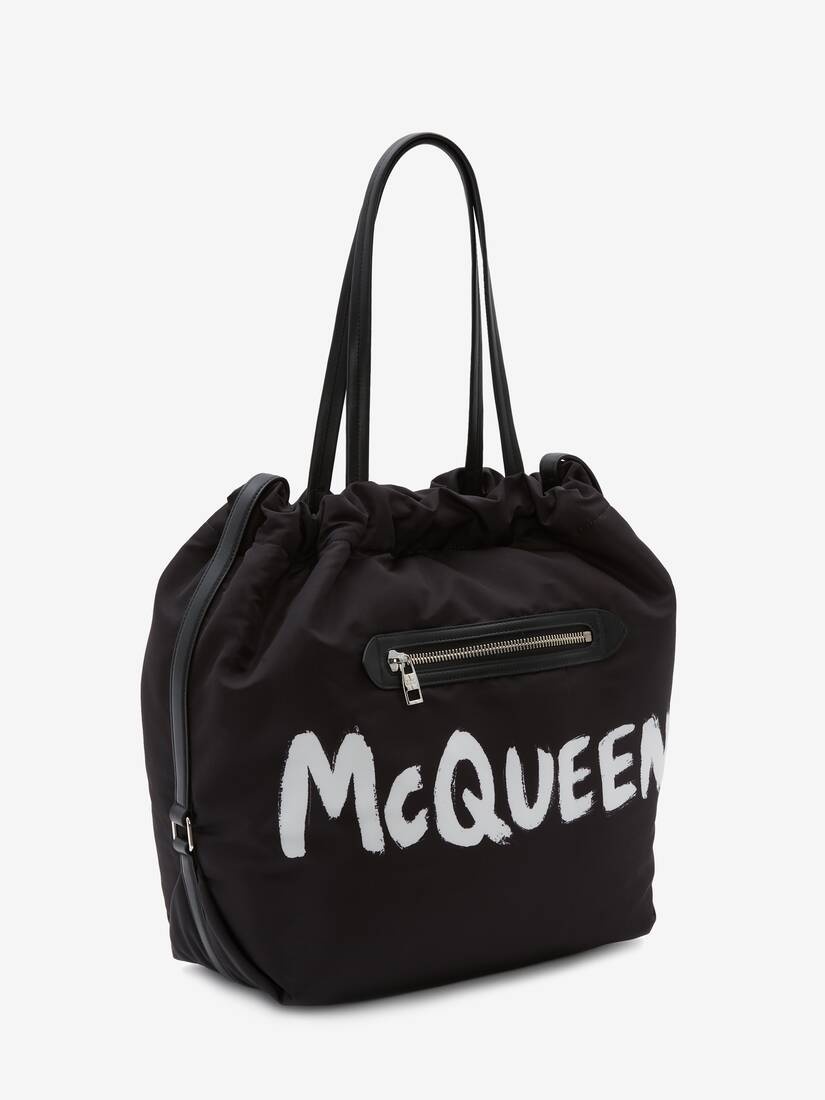 The Bundle Tote in Black/white - 2