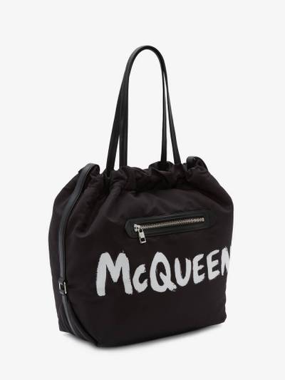 Alexander McQueen The Bundle Tote in Black/white outlook