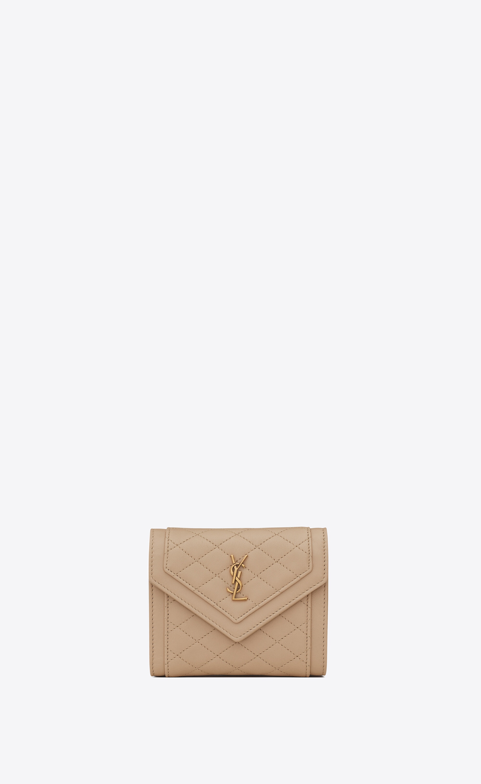 Saint Laurent Gaby Quilted Leather Wallet