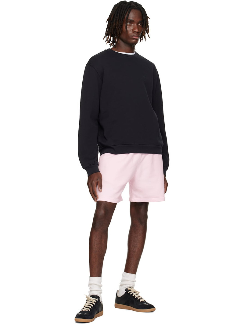 Acne Studios Black Crewneck Fleece Sweatshirt outlook