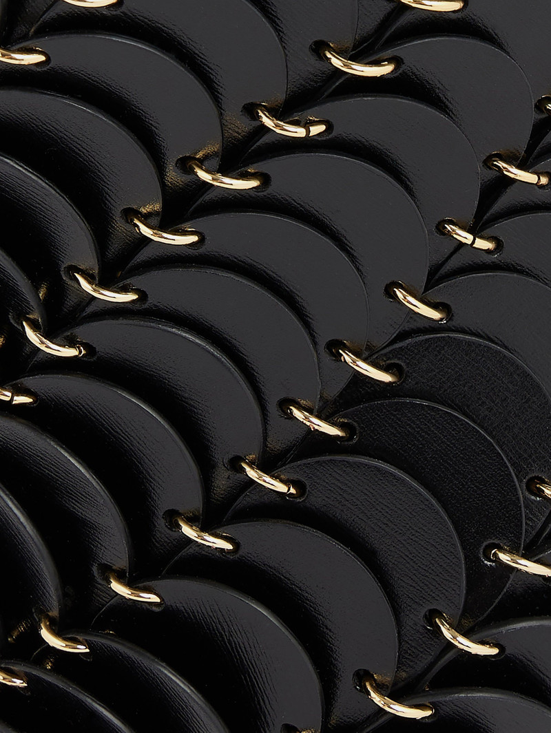 SMALL BLACK BUCKET PACO BAG IN LEATHER 3