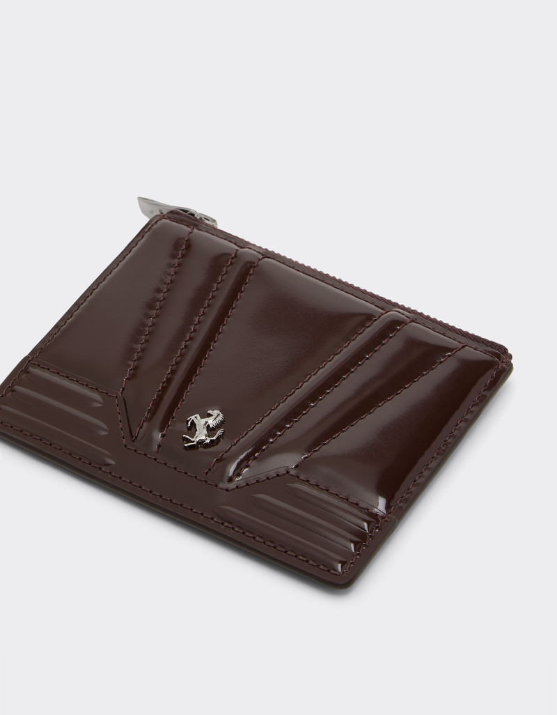 Ferrari GT glossy leather six-compartment card holder 3