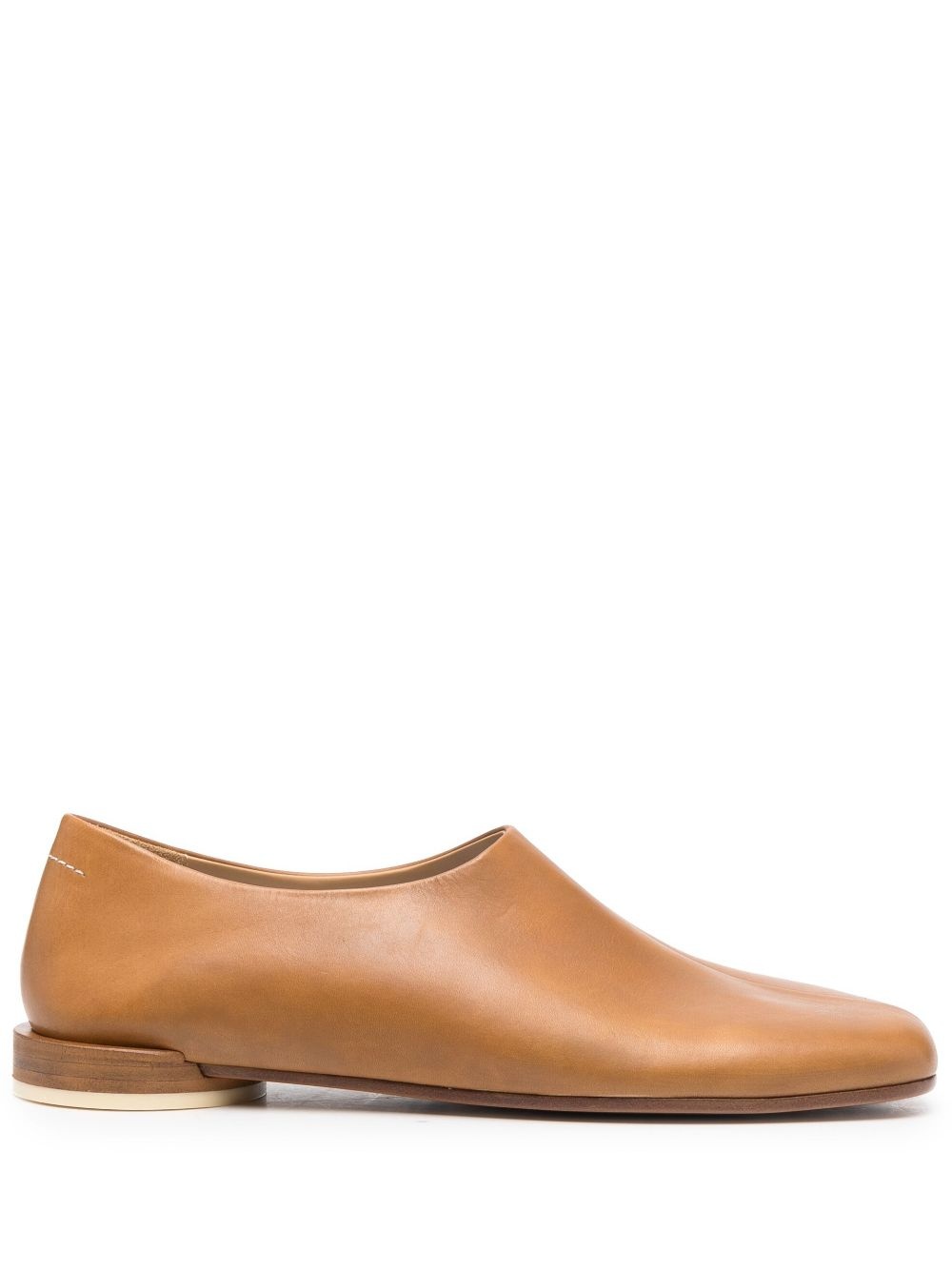 leather slip-on loafers - 1