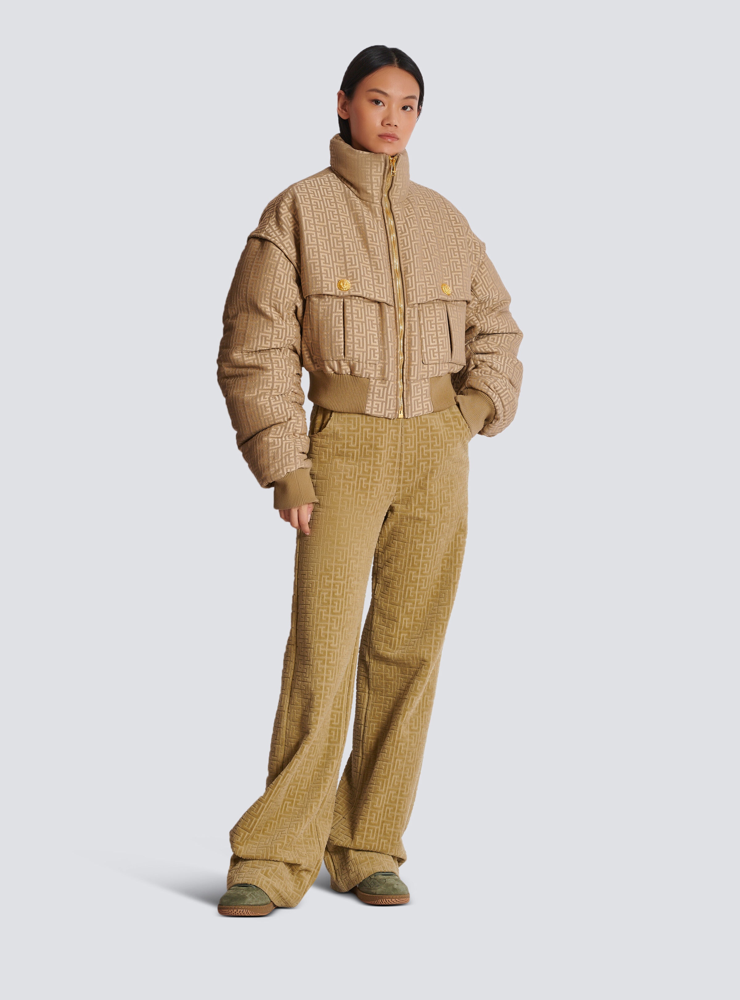 PB Labyrinth cropped jacquard bomber - 3