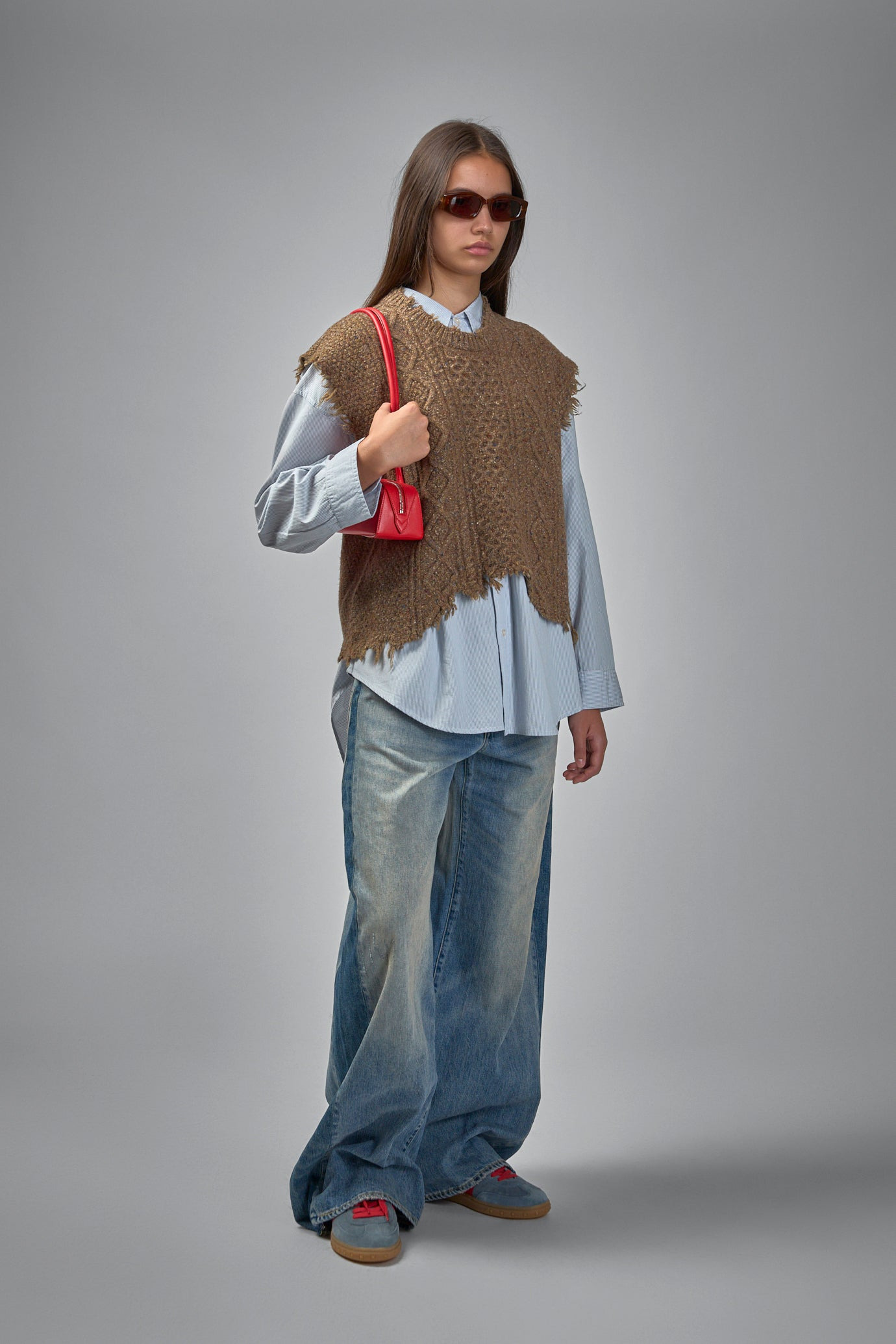 Boyfriend Cable Sweater Vest - 2