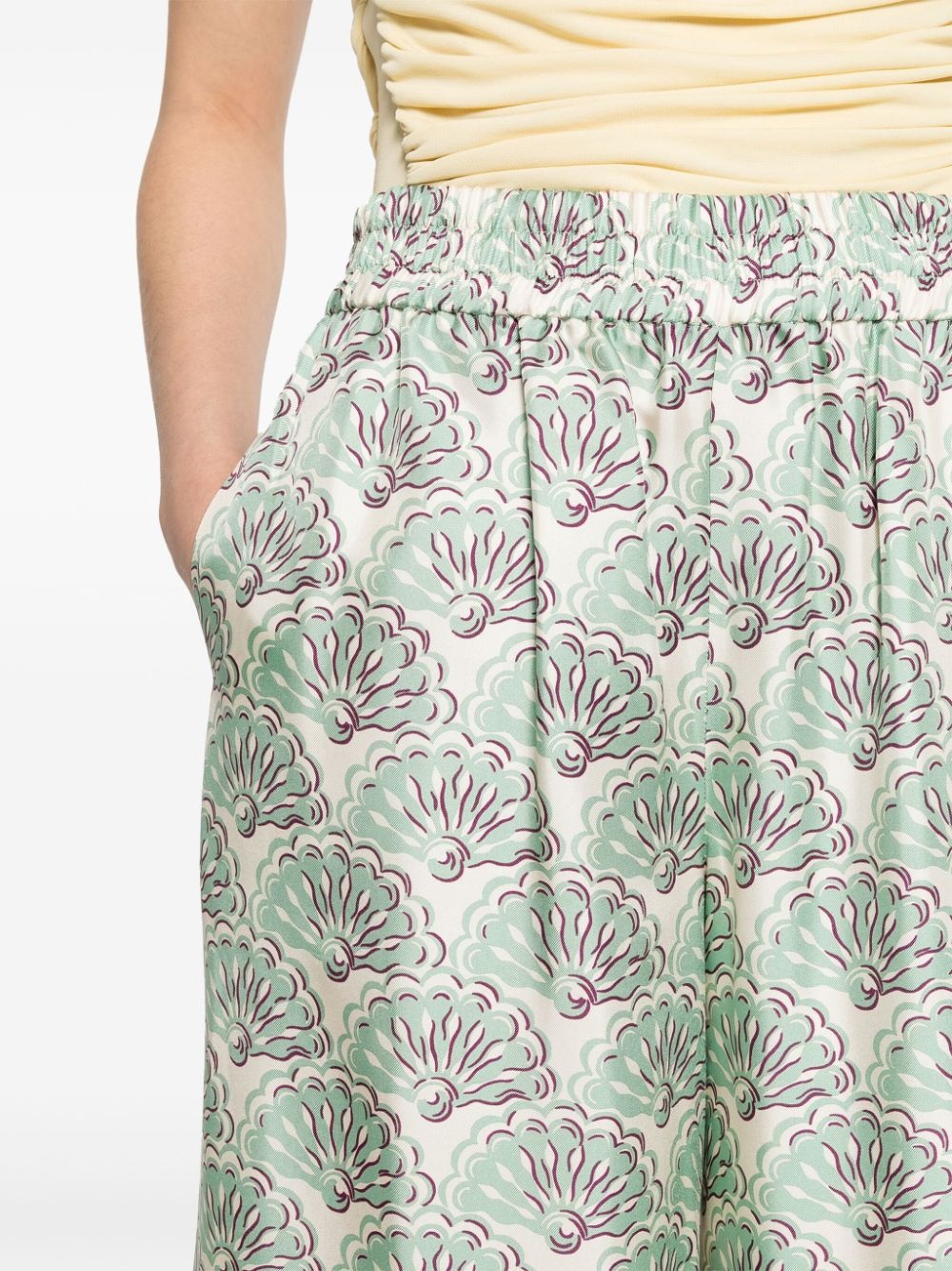 high-waist palazzo pants - 5