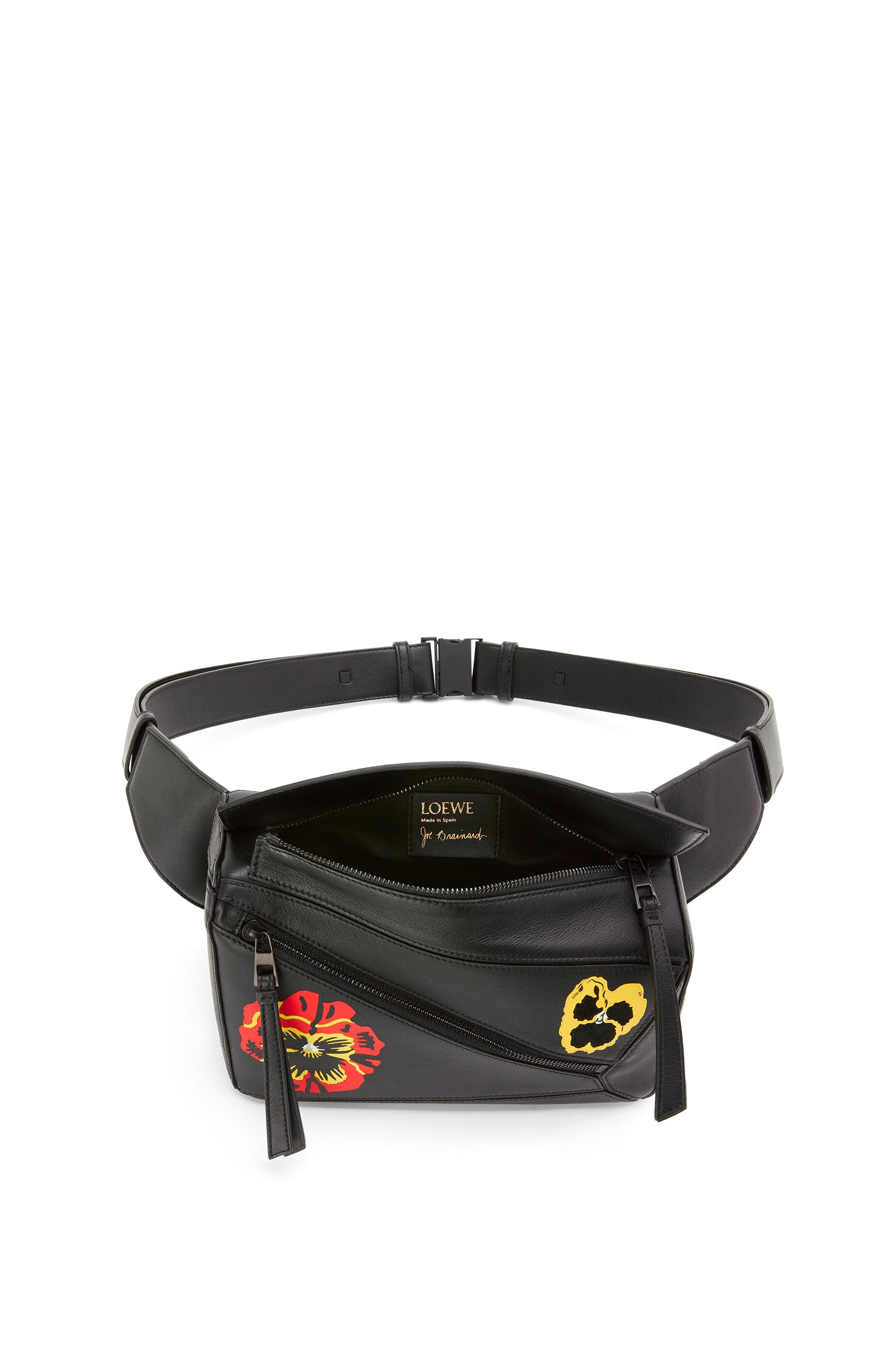 Pansies Small Puzzle bumbag in classic calfskin - 6