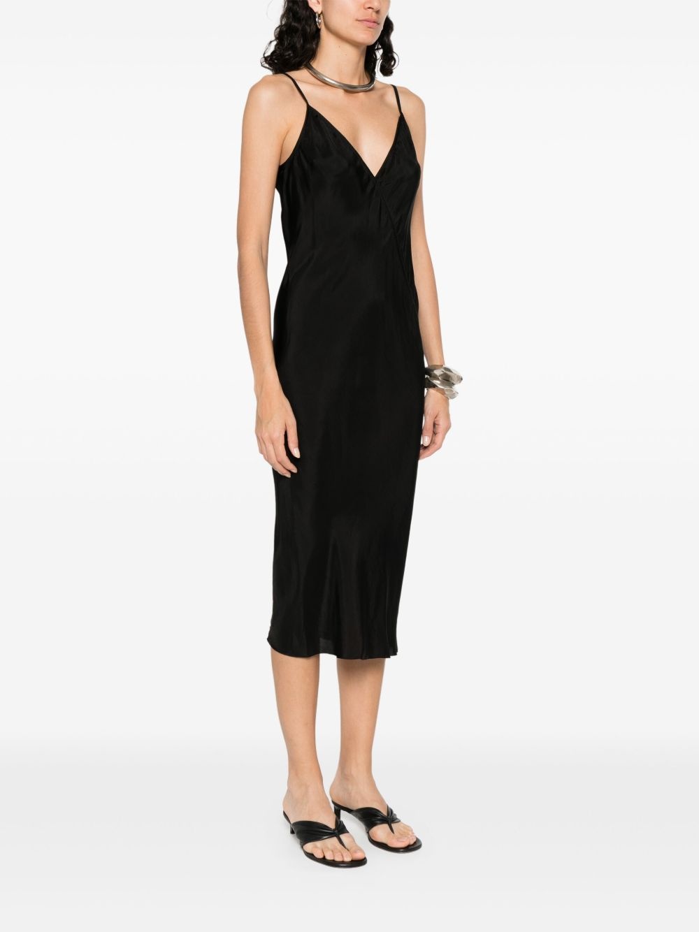 slip-style midi dress - 3