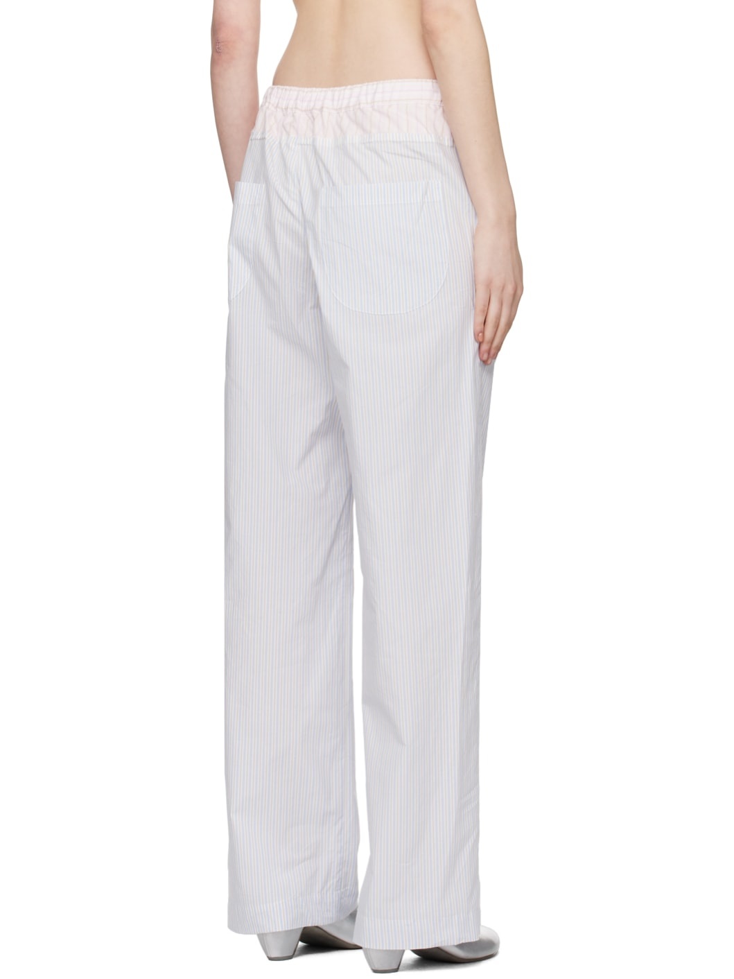 Blue Patchwork Trousers - 3