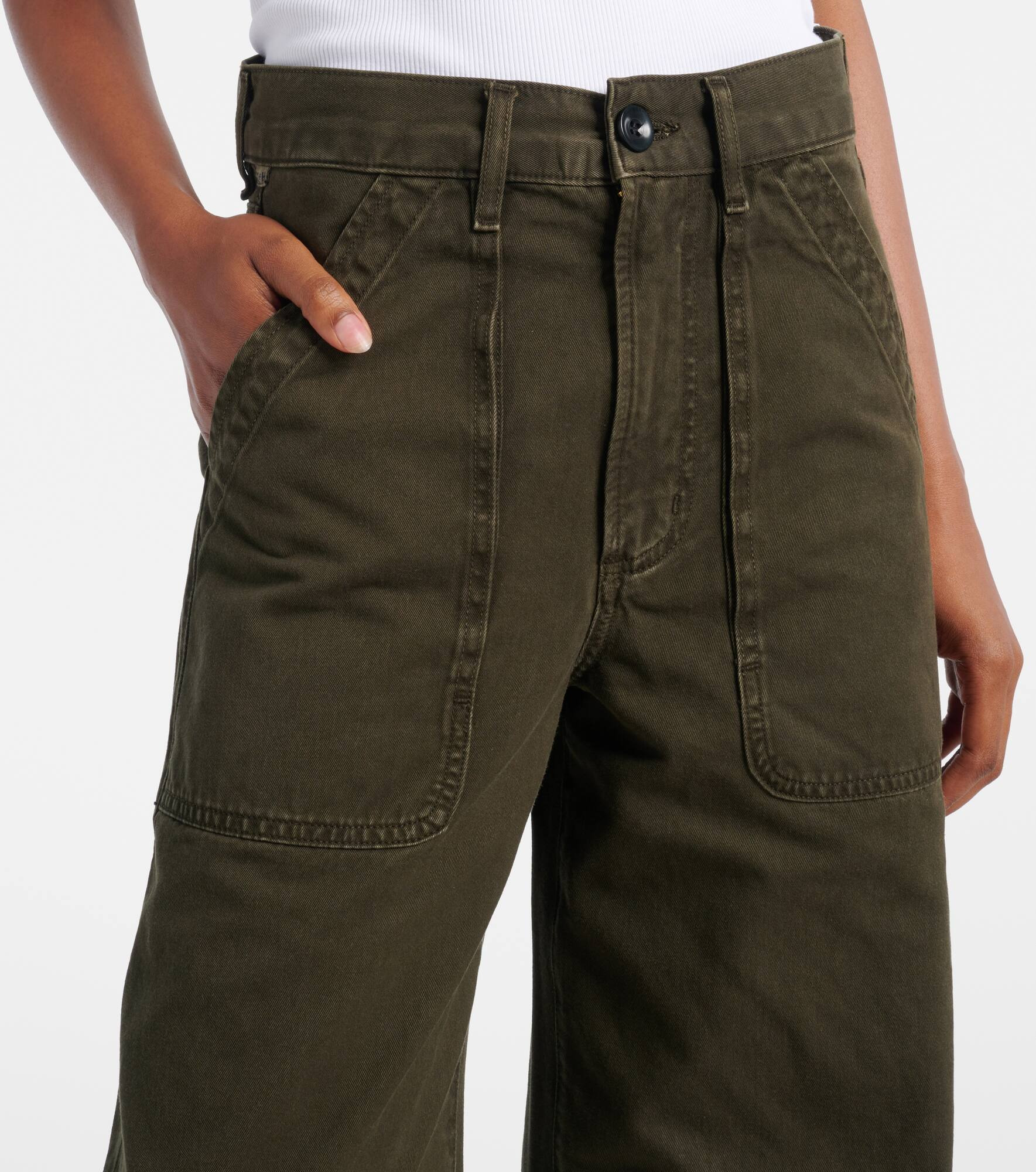Ayla Cargo high-rise wide-leg jeans - 4