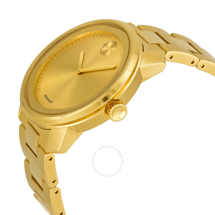 Movado - Movado Bold Champagne Dial Yellow Gold-plated Men's Watch 3600258 - 2