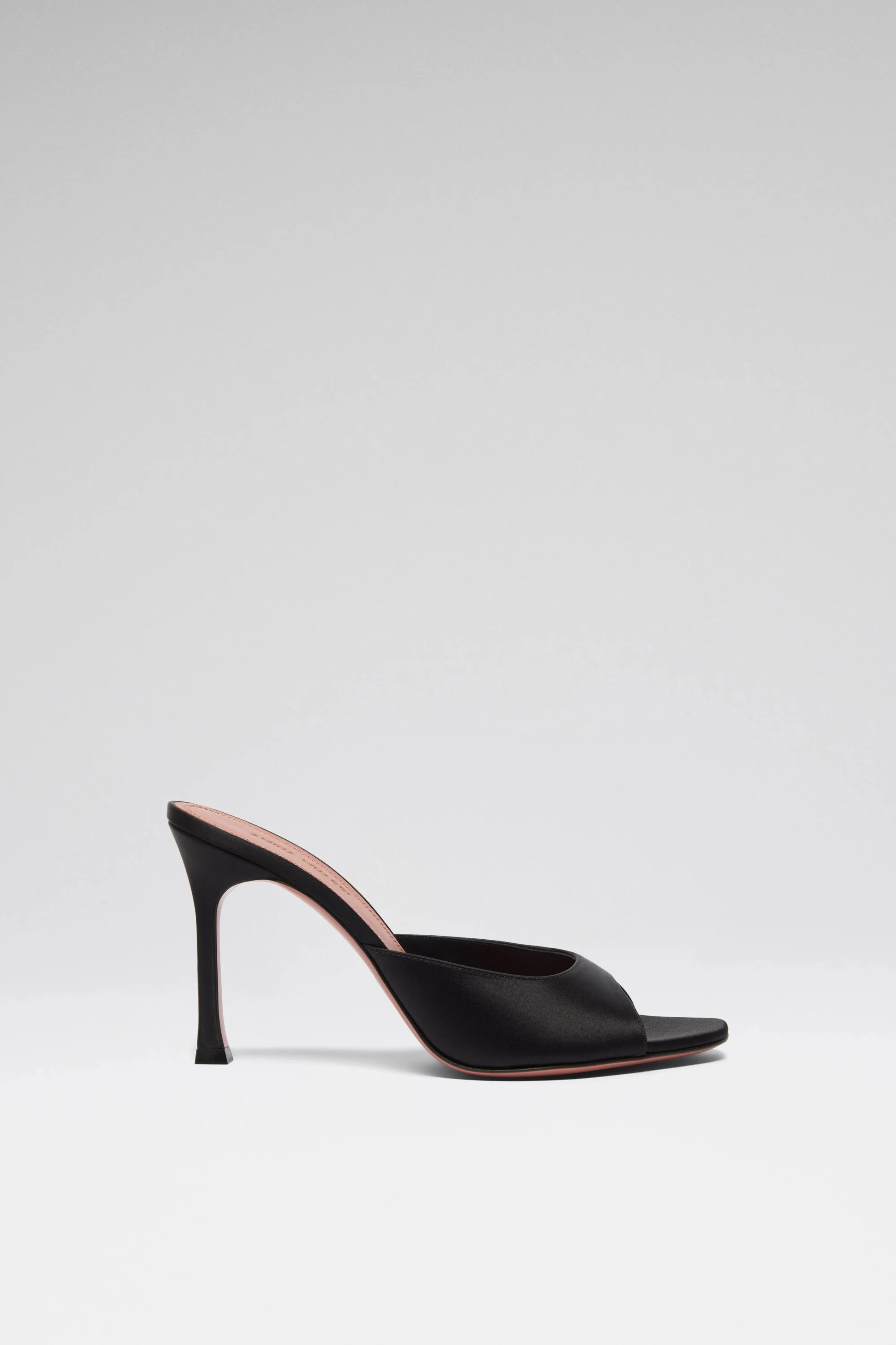 ALEXA SLIPPER BLACK SATIN - 1