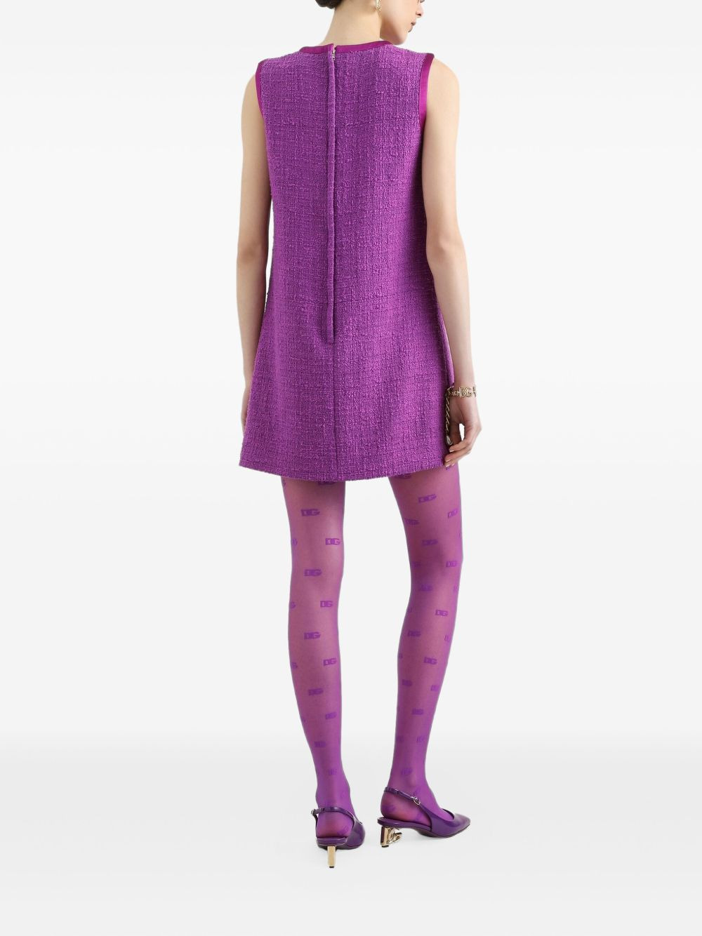 tweed mini dress - 3
