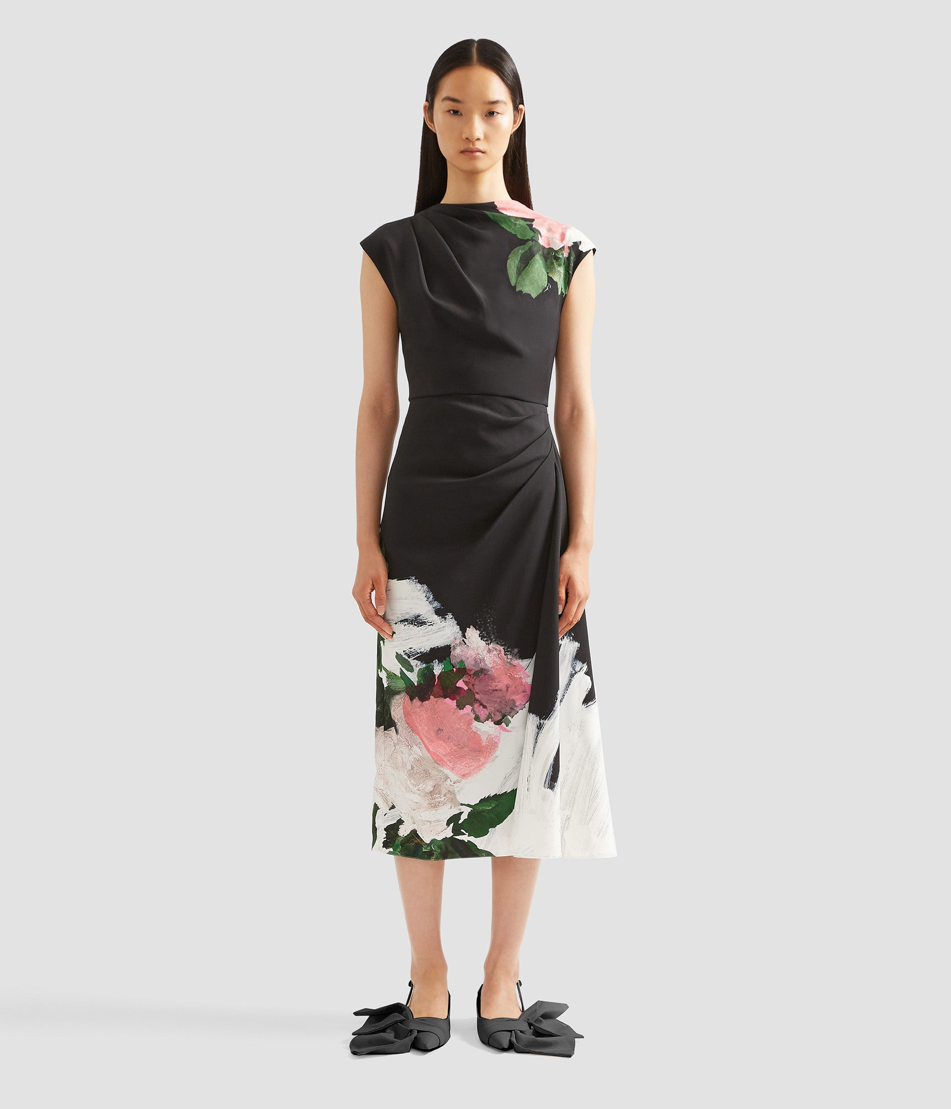 SHORT SLEEVE MIDI DRESS - 3