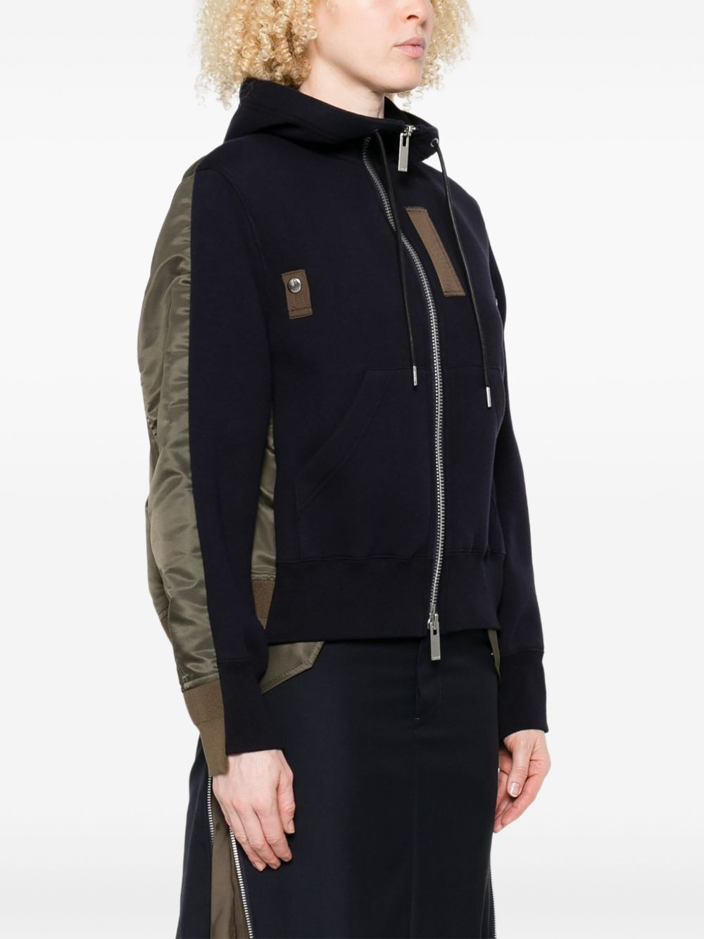 panelled hooded jacket - 3