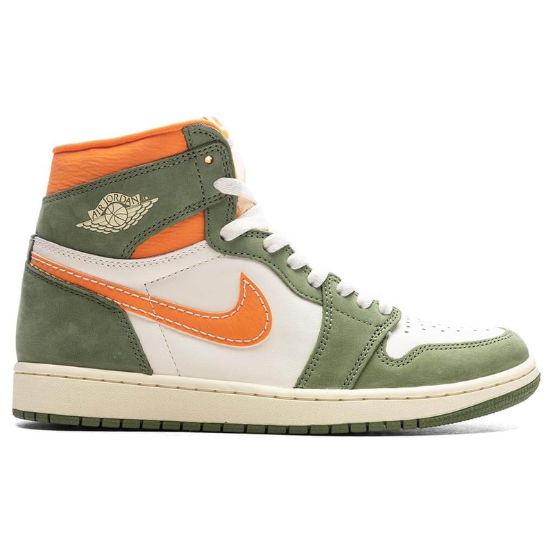 AIR JORDAN 1 RETRO HI OG CRAFT - CELADON/SKY J LIGHT OLIVE/BRIGHT MANDARIN - 1