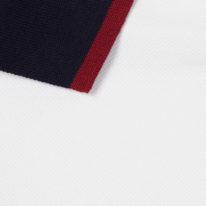 Cotton piquet polo shirt with embroidery 6