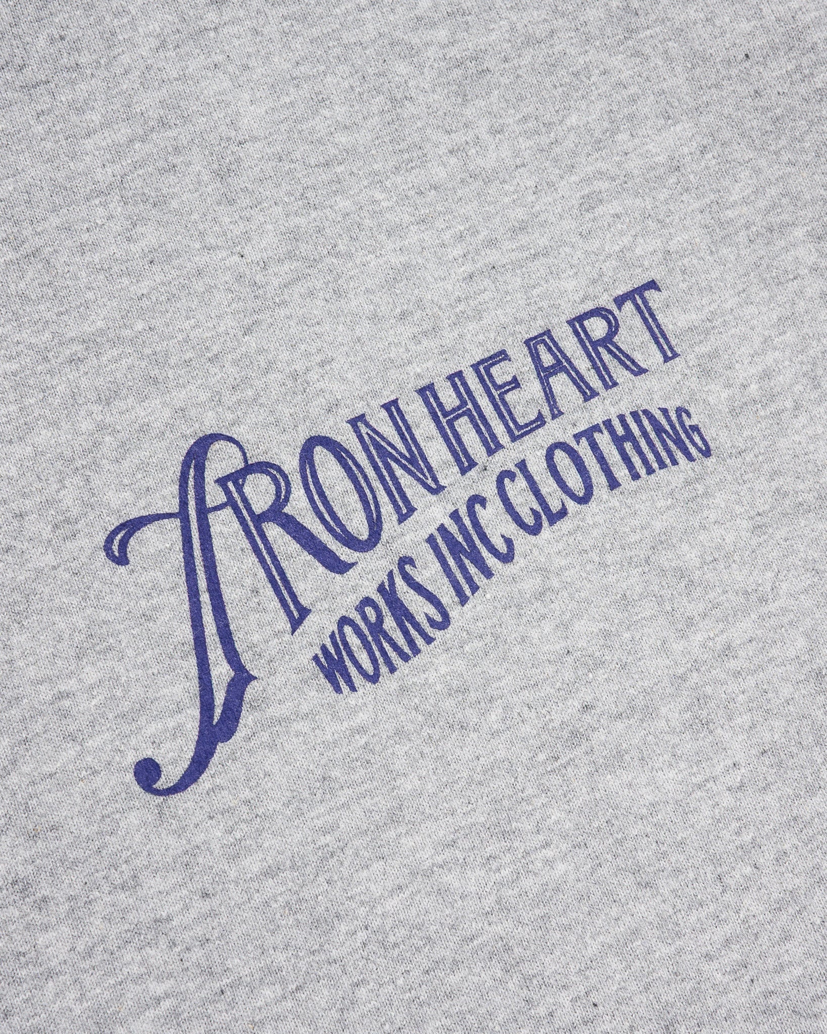 7.5OZ PRINTED LOOPWHEEL CREW NECK T-SHIRT - GREY - 6