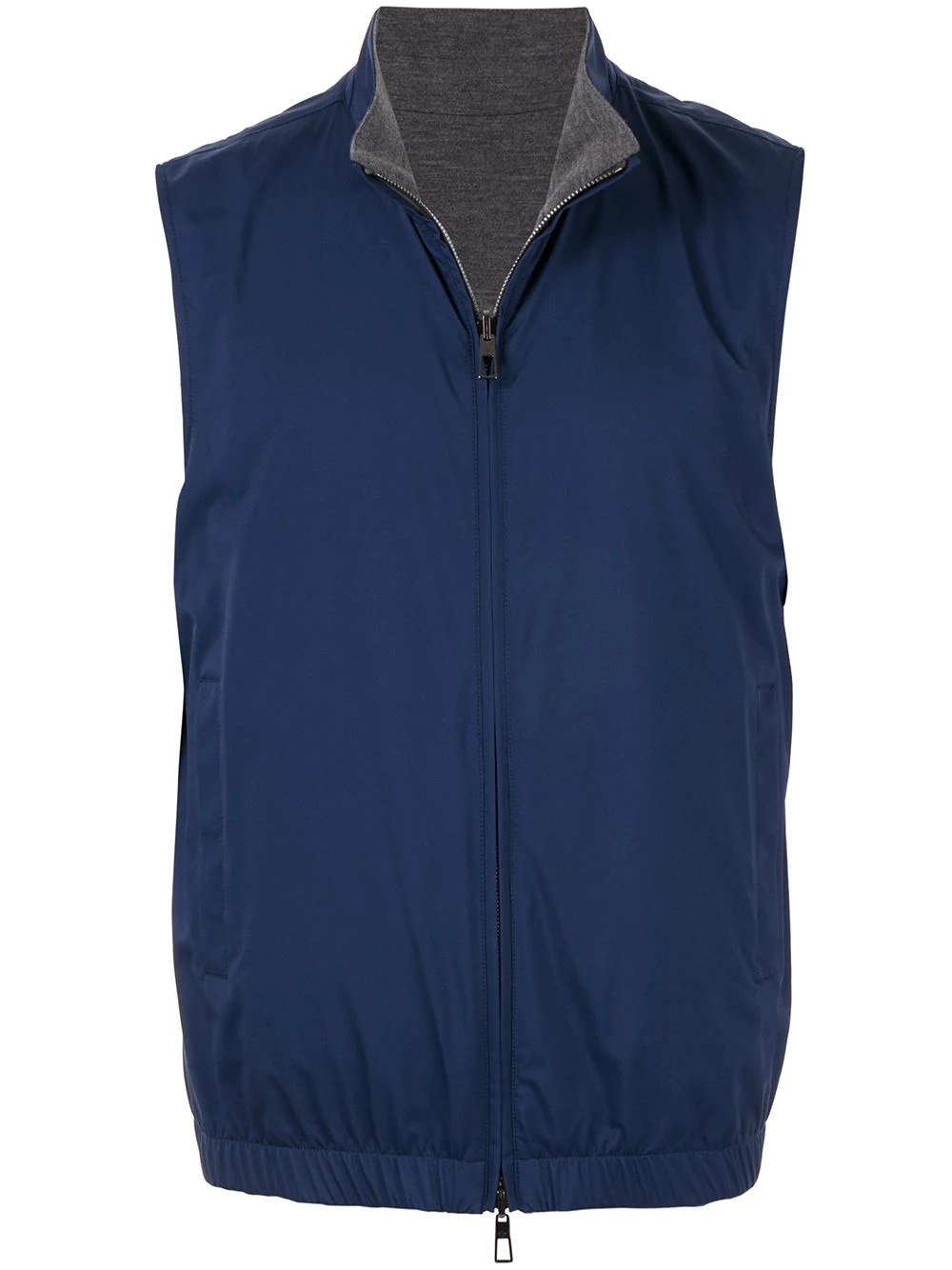 zipped reversible gilet - 1