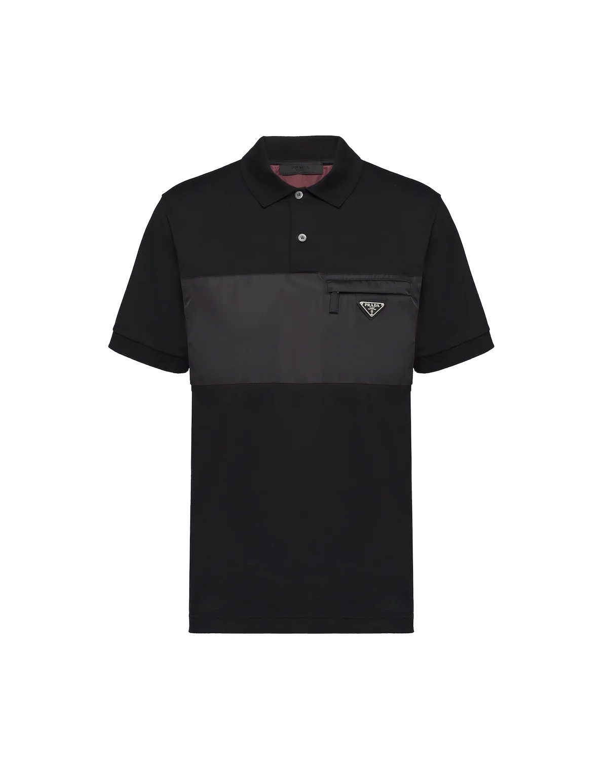 Stretch cotton polo shirt - 1