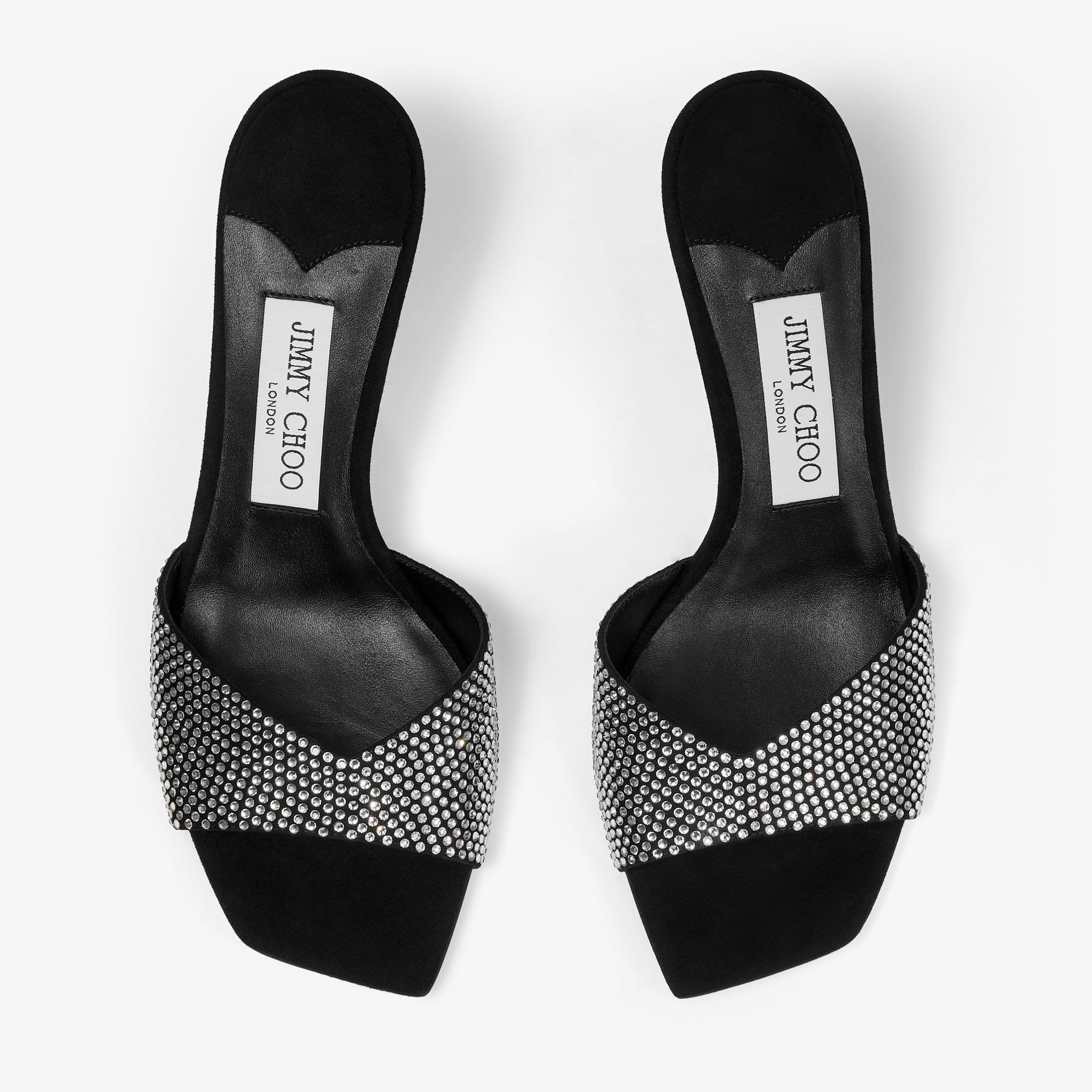 Skye 70
Black Suede Crystal Sandals - 5