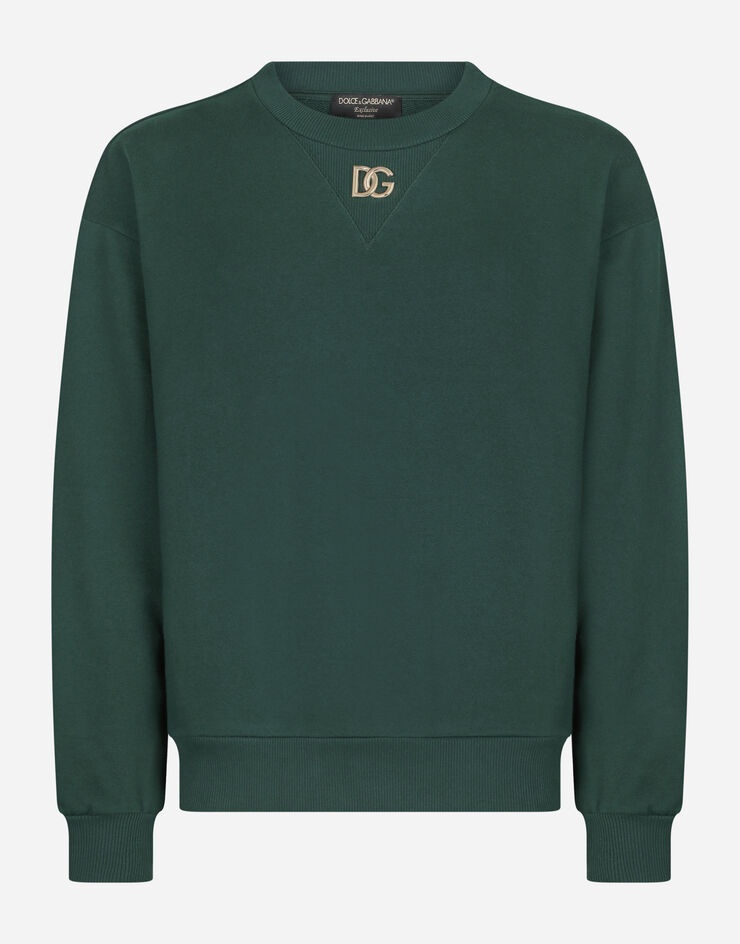 Jersey sweatshirt with DG logo bands - 3