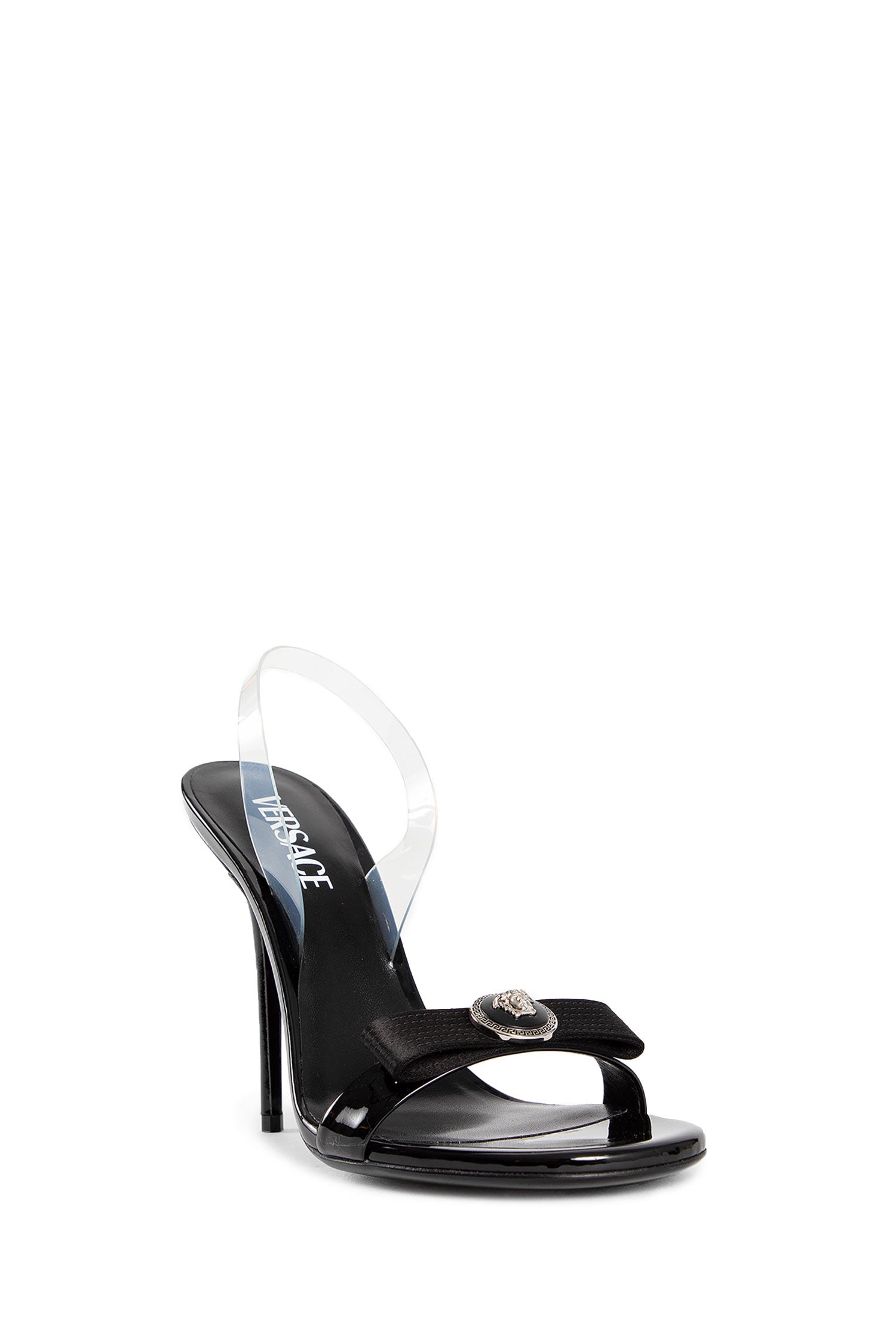 ヴェルサーチェ☆Gianni Ribbon スリングバックサンダル 11cm Gianni Ribbon Slingback Pumps 110 mm | VERSACE US