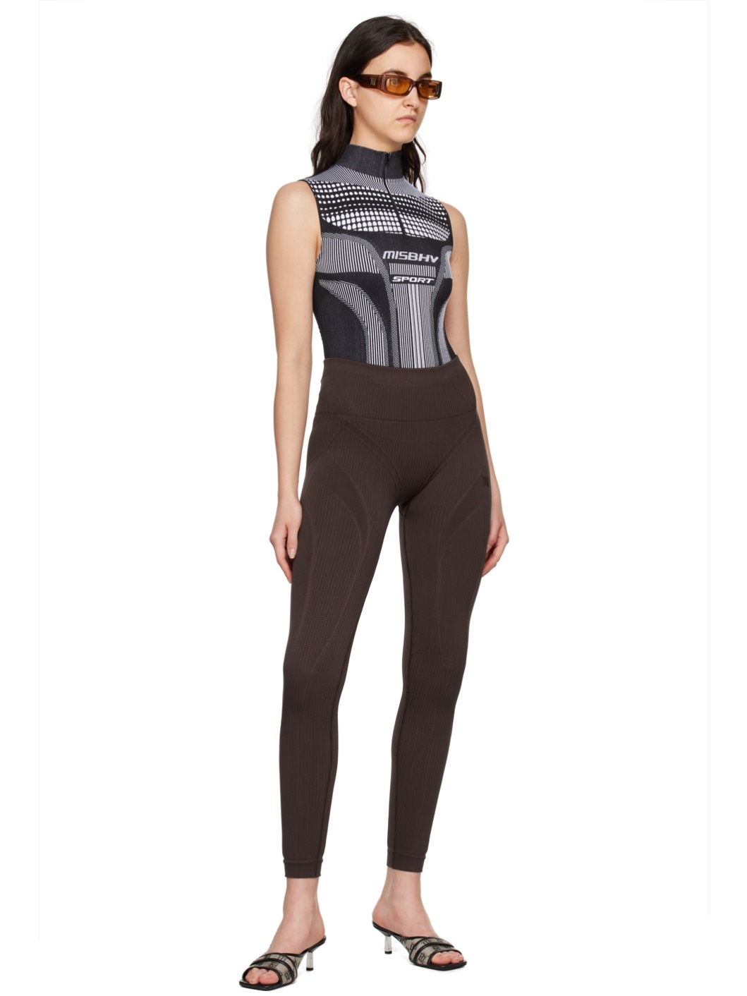 Black & White Europa Sport Bodysuit - 5