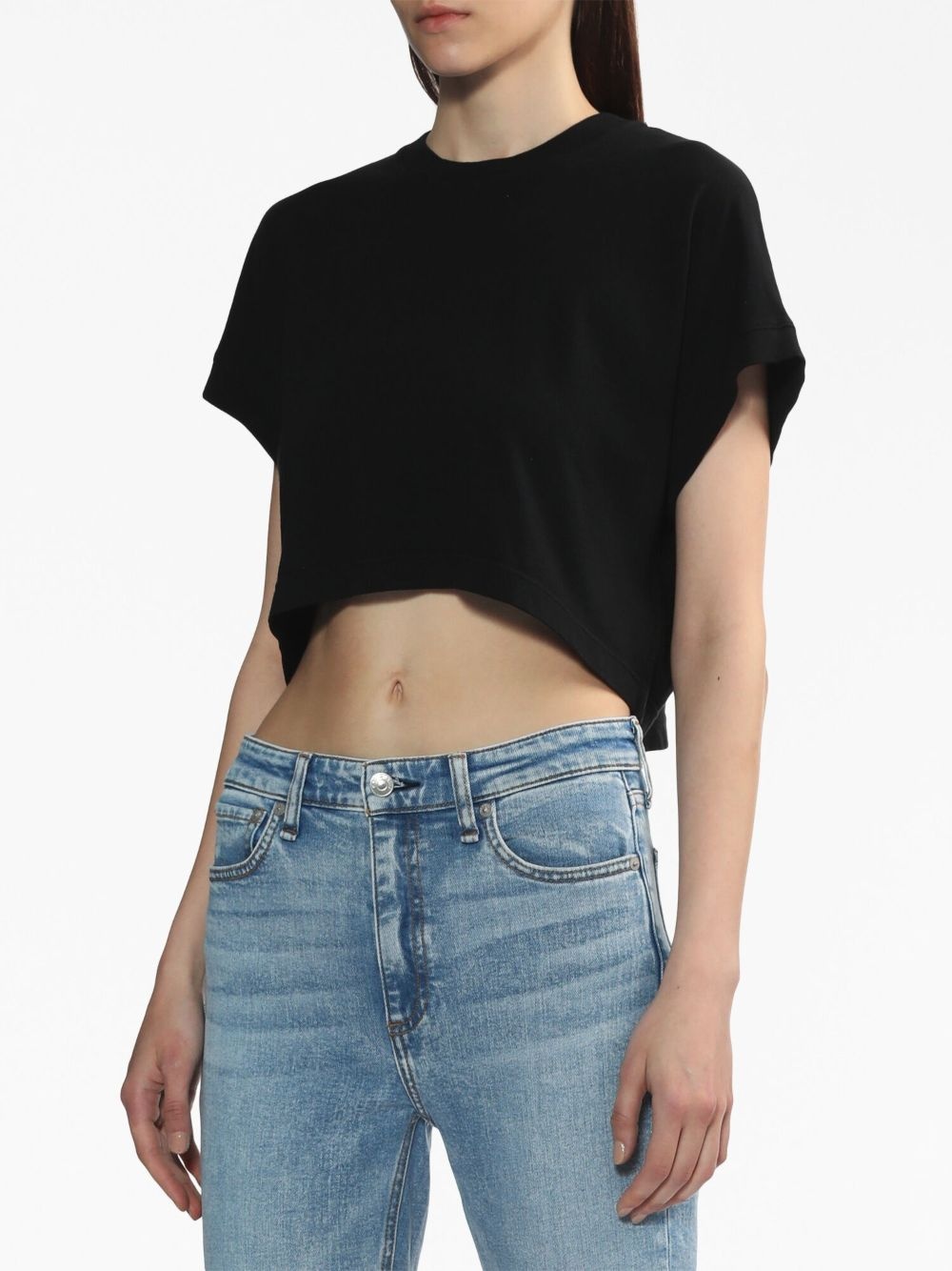cropped cotton T-shirt - 3
