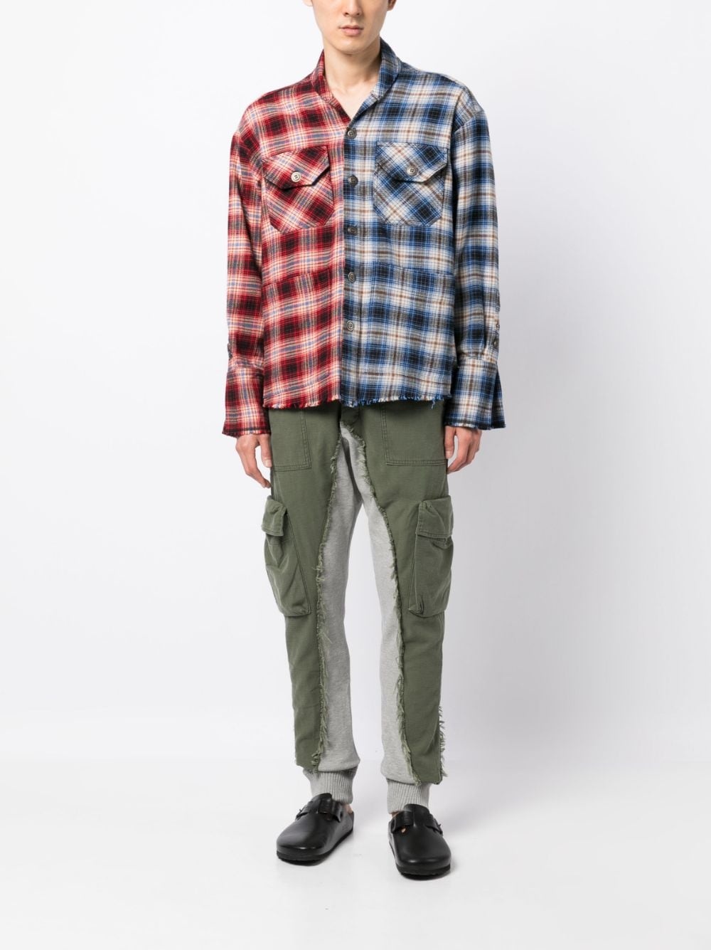 CHECK-PATTERN COTTON SHIRT - 5