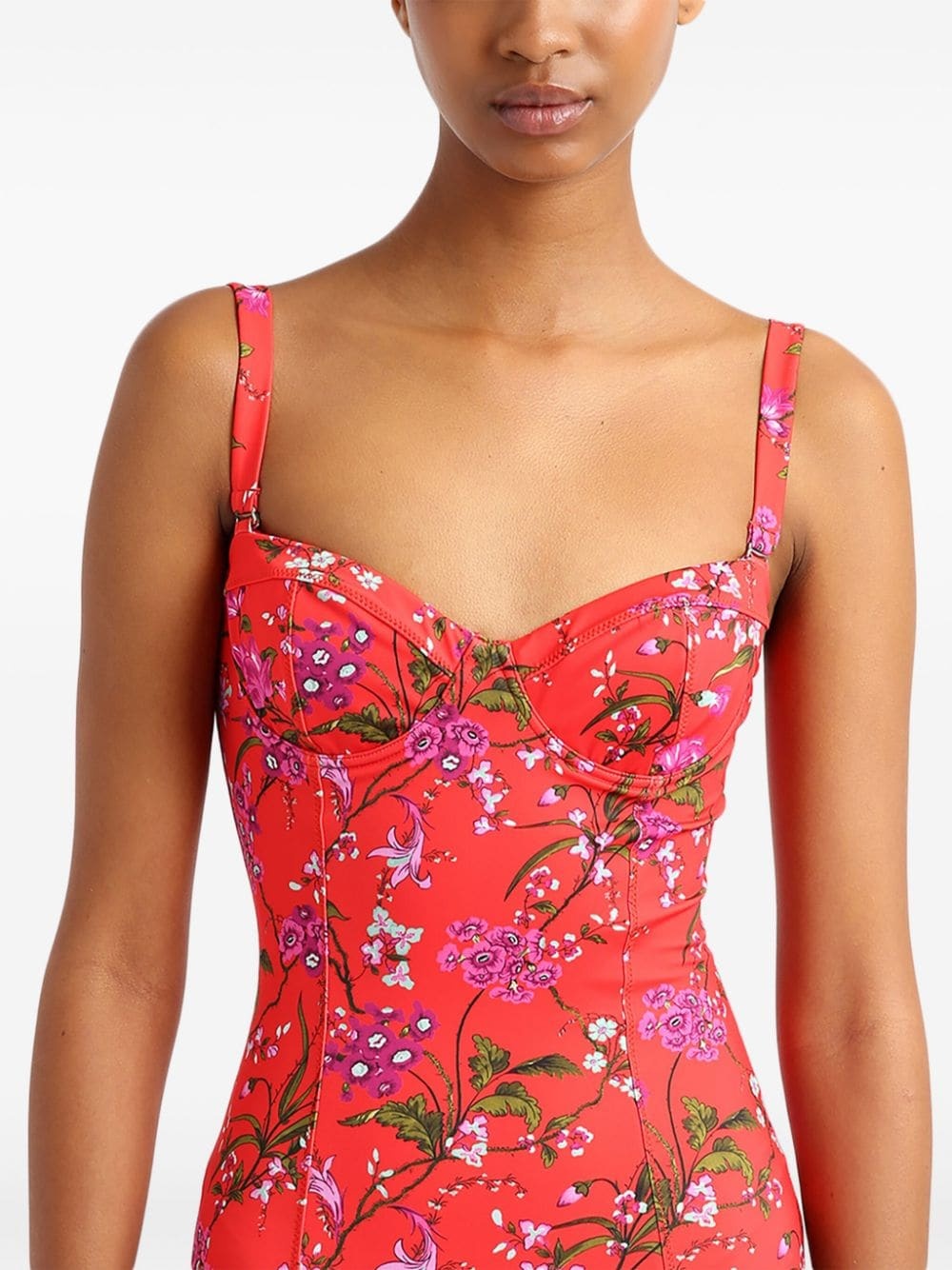 floral-print swimsuit - 4