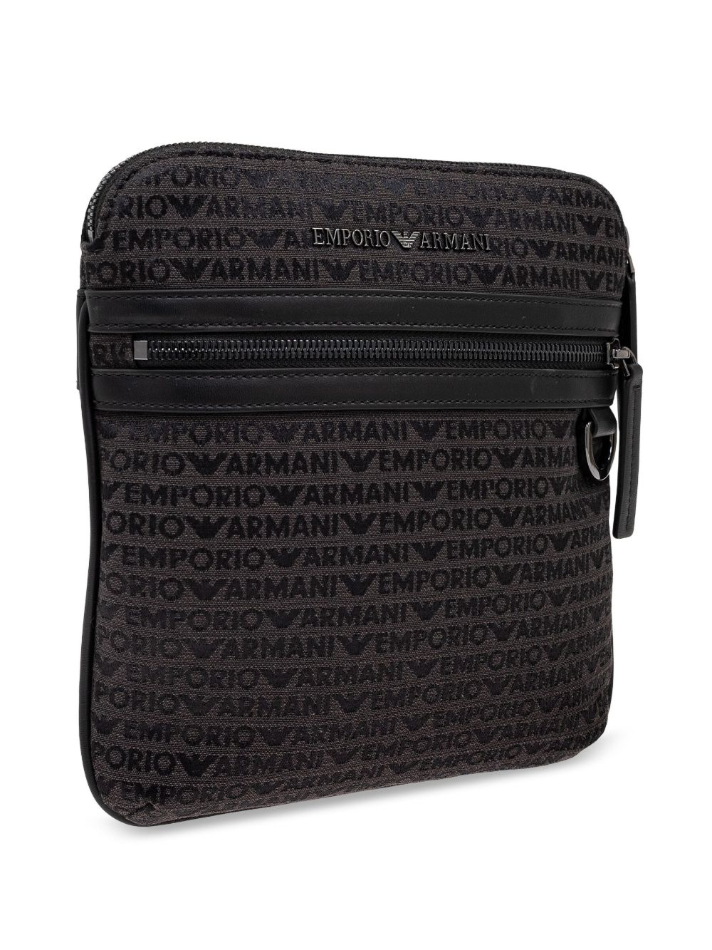 all-over lettering messenger bag - 4
