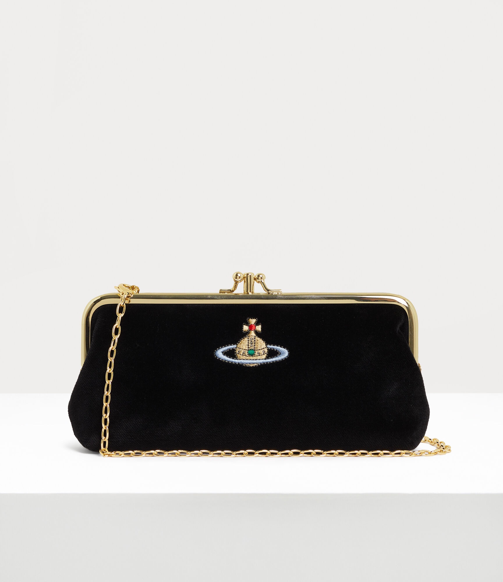 Vivienne Westwood DOUBLE FRAME PURSE WITH CHAIN | REVERSIBLE