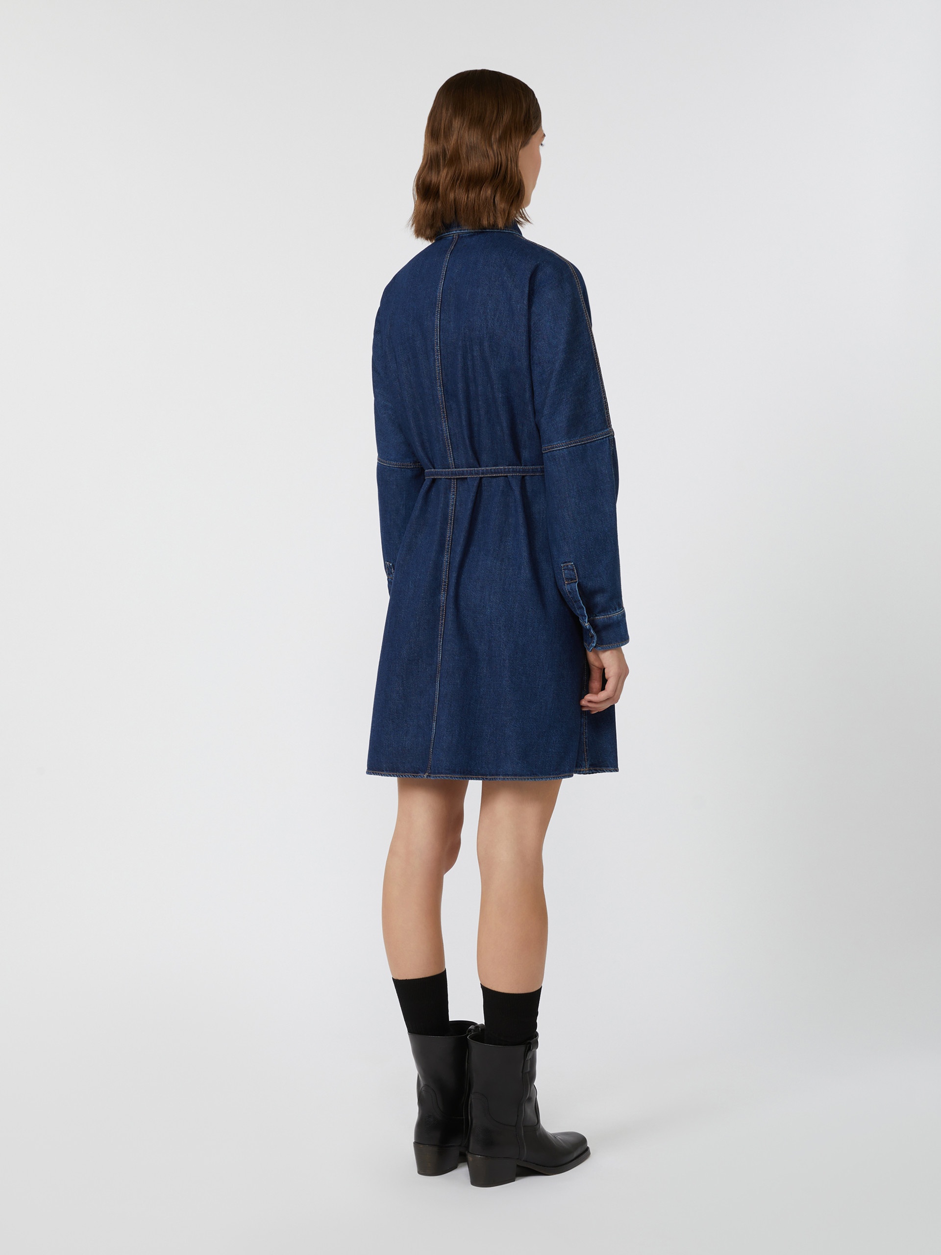 BALENIO Denim shirt dress - 4