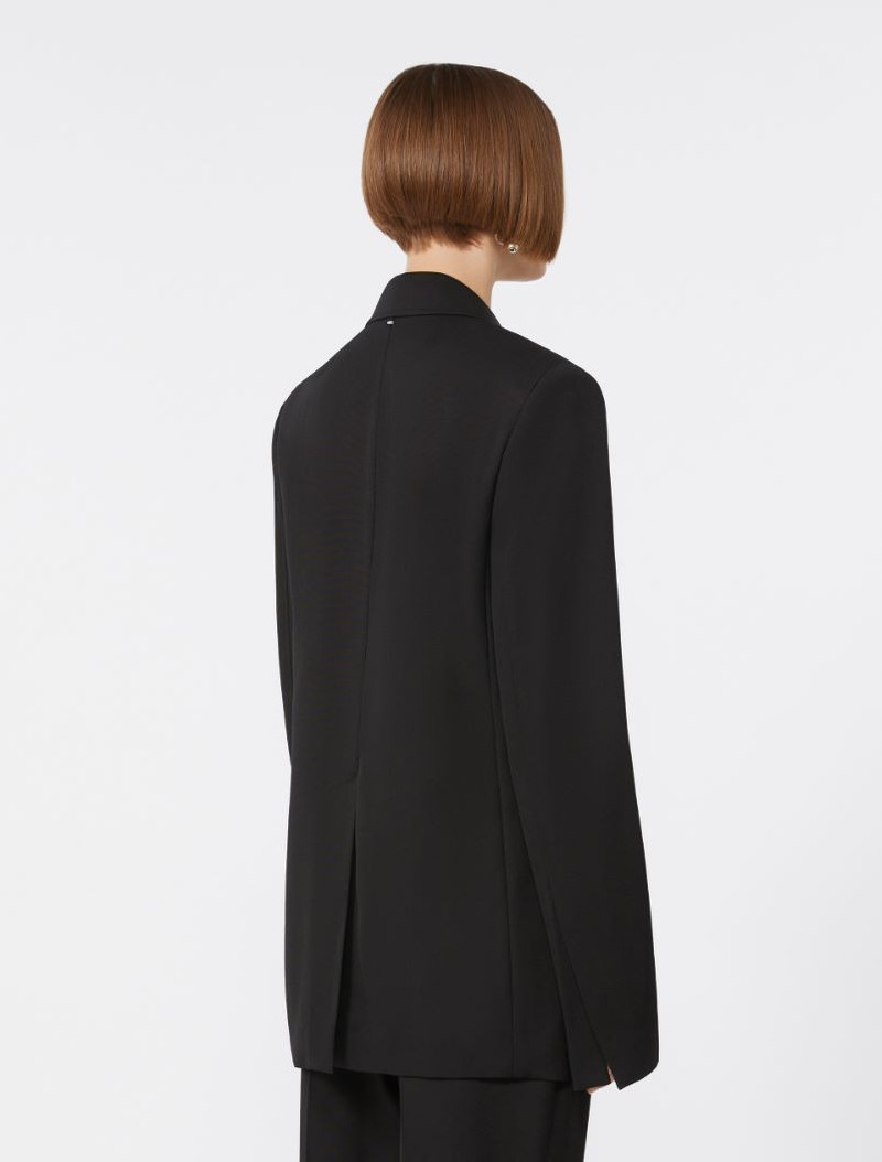 Slim-fit double-dart blazer - black 4