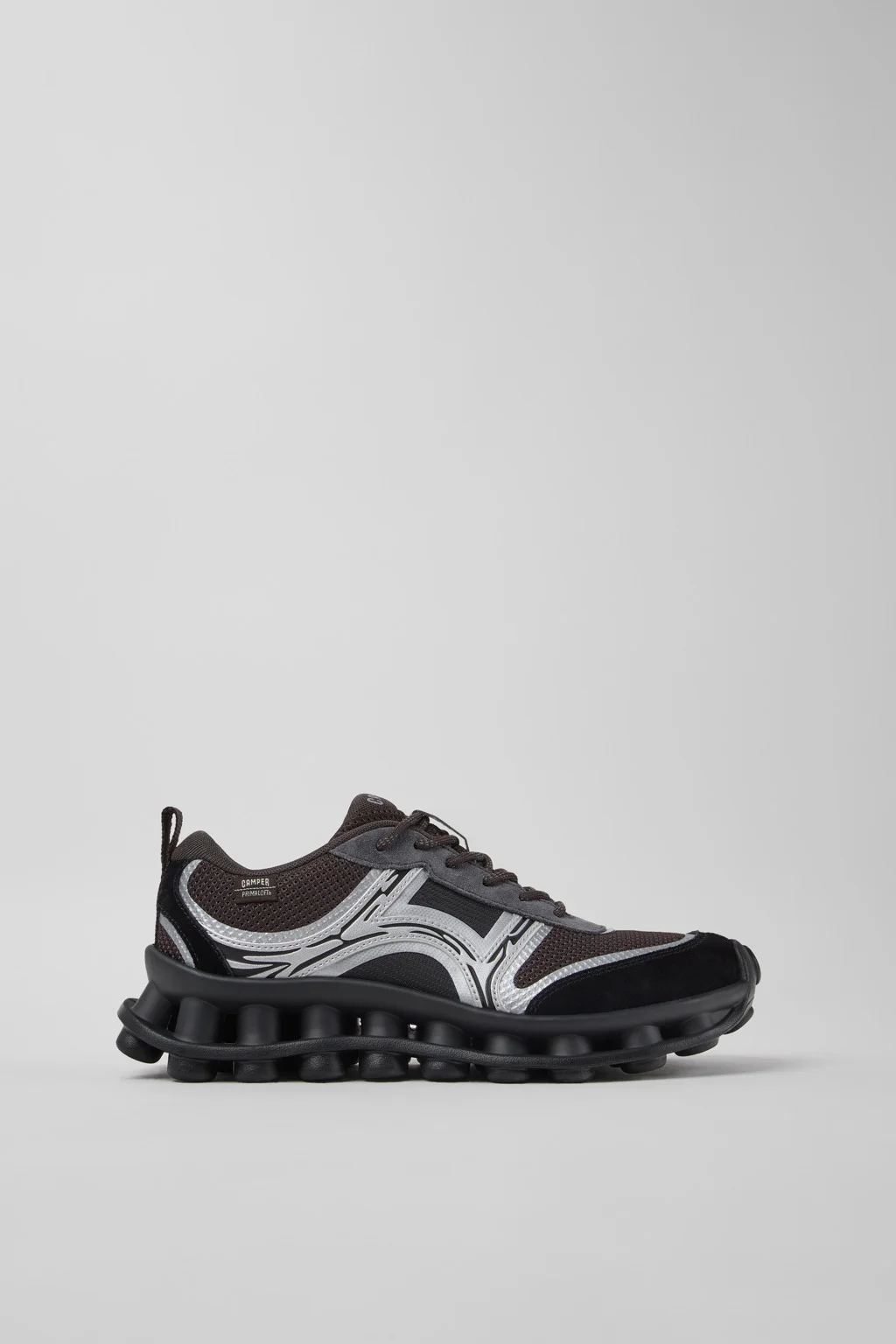 Pelotissima Gray and Black Sorona and Textile Sneakers for Women. - 1